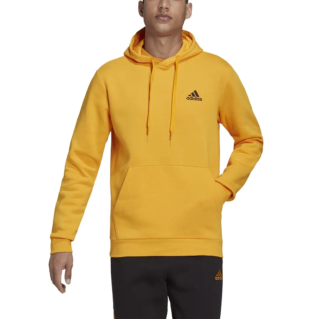 adidas Men's Big & Tall Essentials Hoodie, Semi Solar Gold/Black, XXL Tall - immagine 3