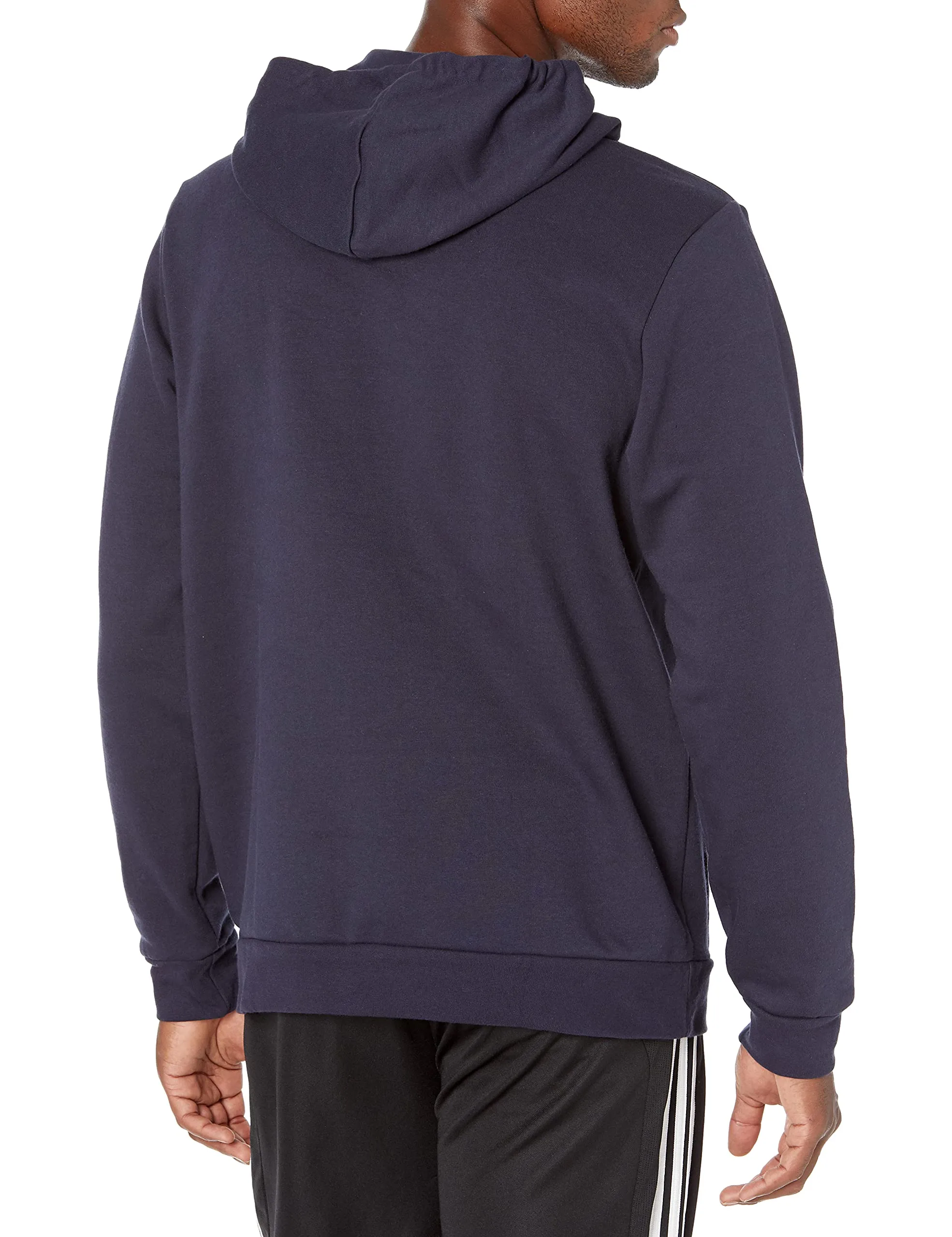adidas Men's Essentials Fleece Hoodie - Legend Ink/White, Large - immagine 3