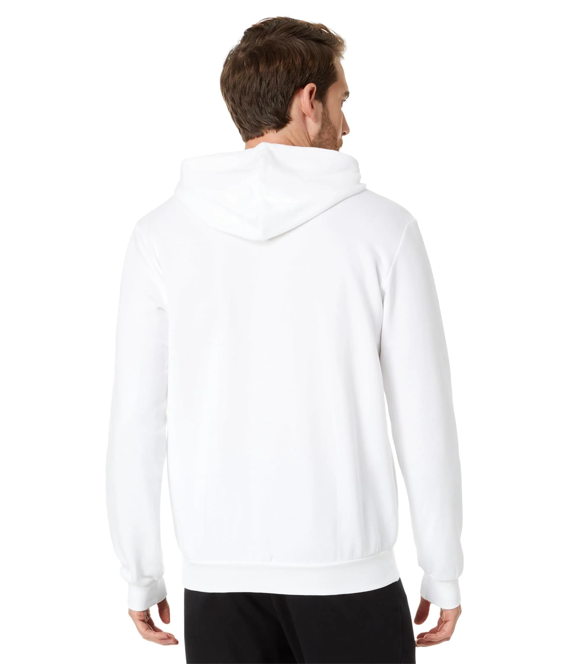 adidas Men's Standard Essentials Fleece Hoodie, White/Black, XXL - immagine 2