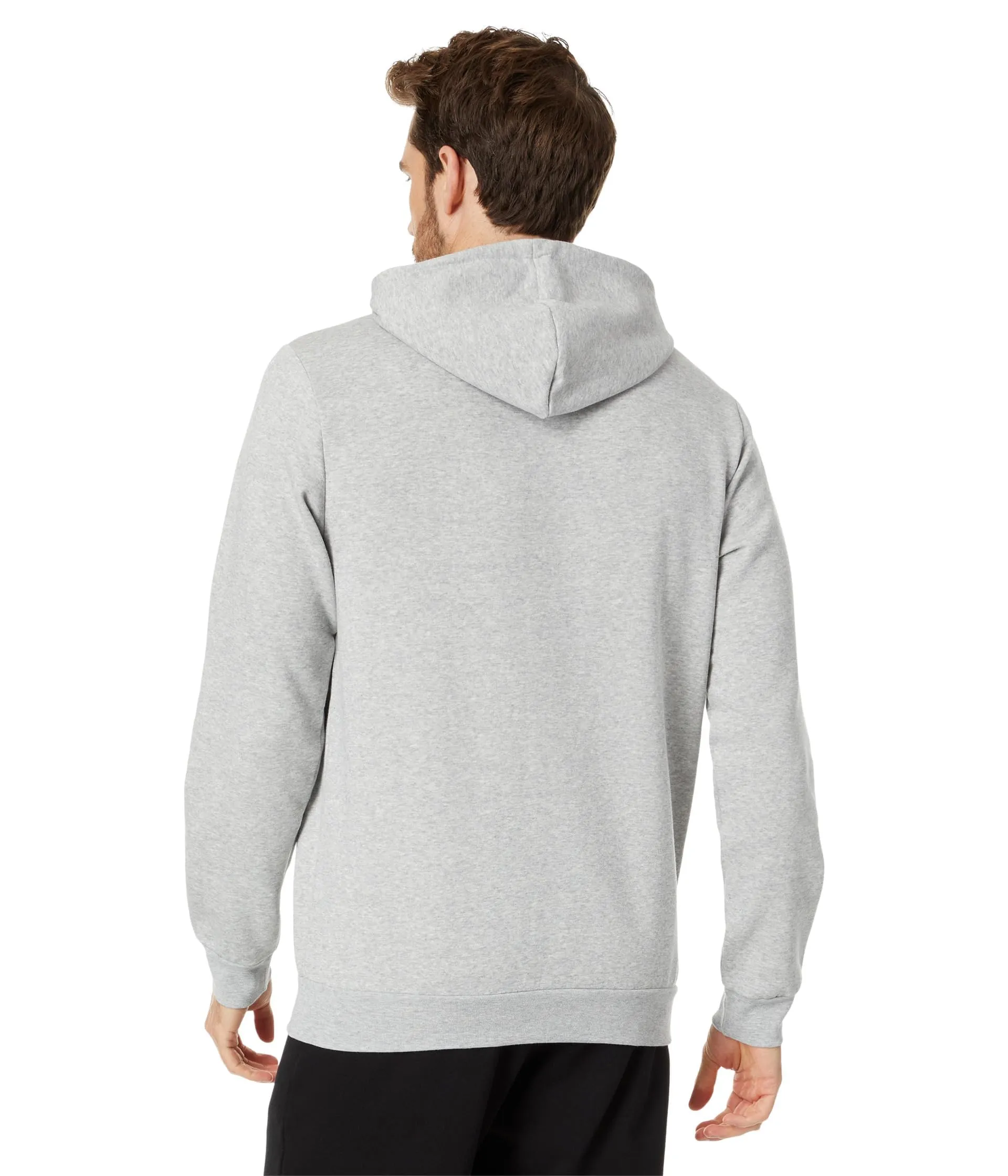 adidas Men's Standard Essentials Fleece Hoodie, Medium Grey Heather/Black, Small - immagine 2
