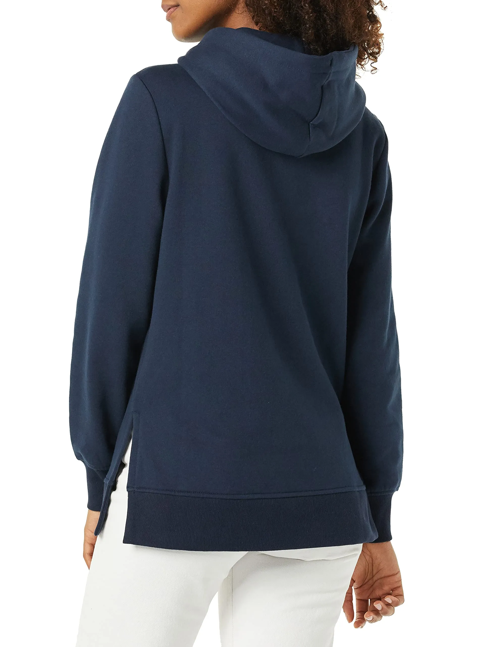 Amazon Essentials Felpa da donna con cappuccio in spugna francese, Blu Navy, S - immagine 2