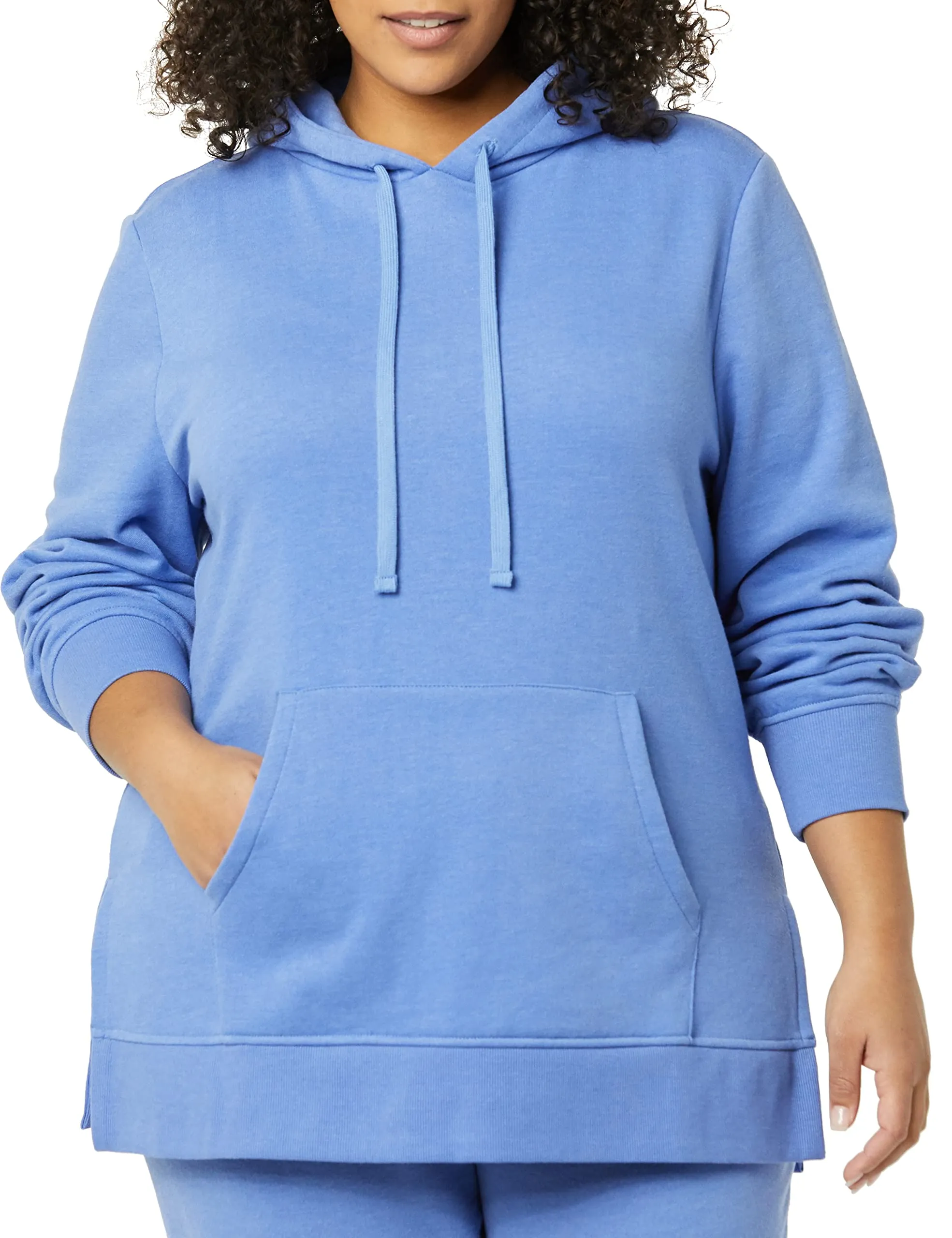 Amazon Essentials Felpa da donna in spugna francese con cappuccio, Blu, S - immagine 3