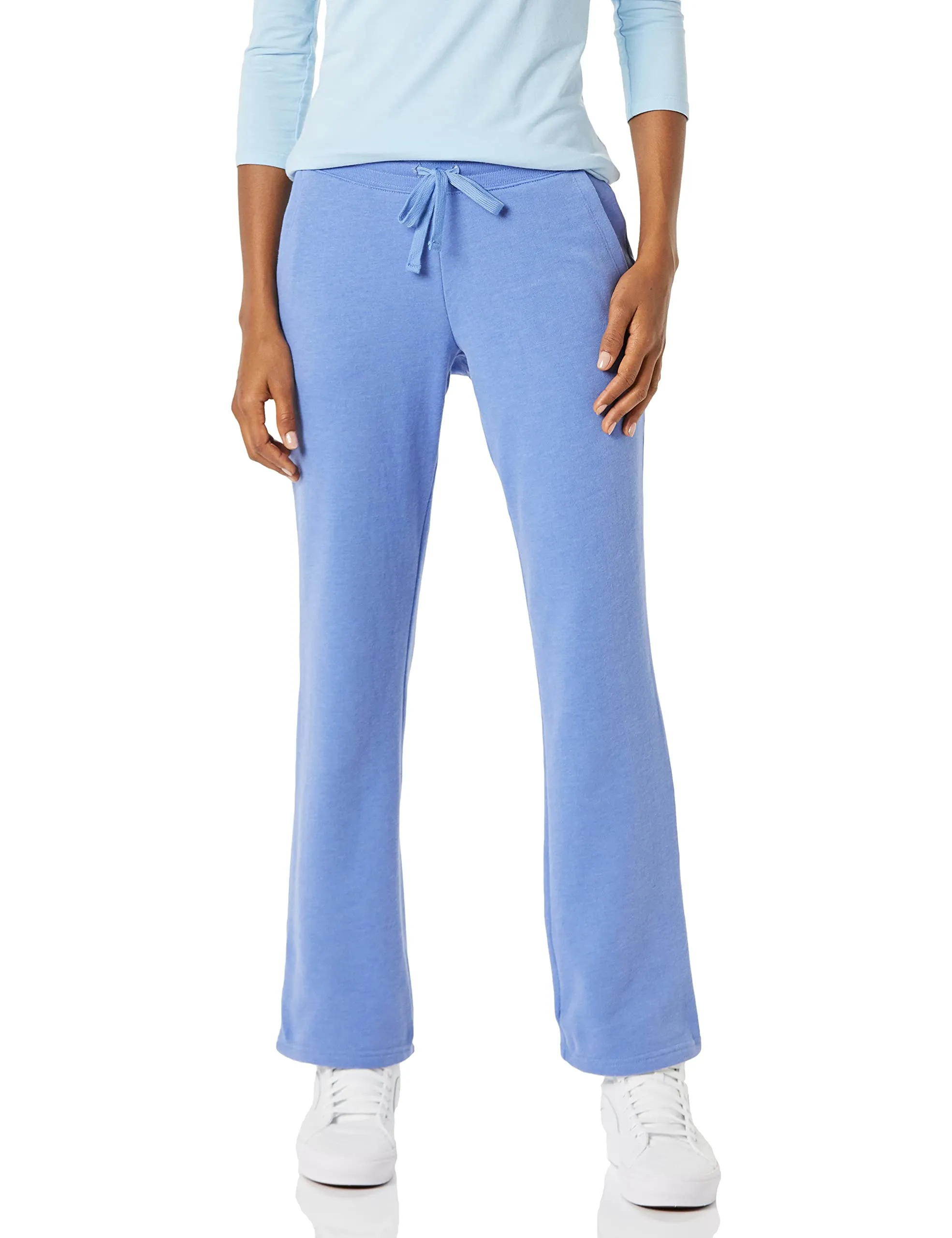 Amazon Essentials Pantaloni Tuta Donna a Gamba Dritta in Pile, Blu, M - immagine 1