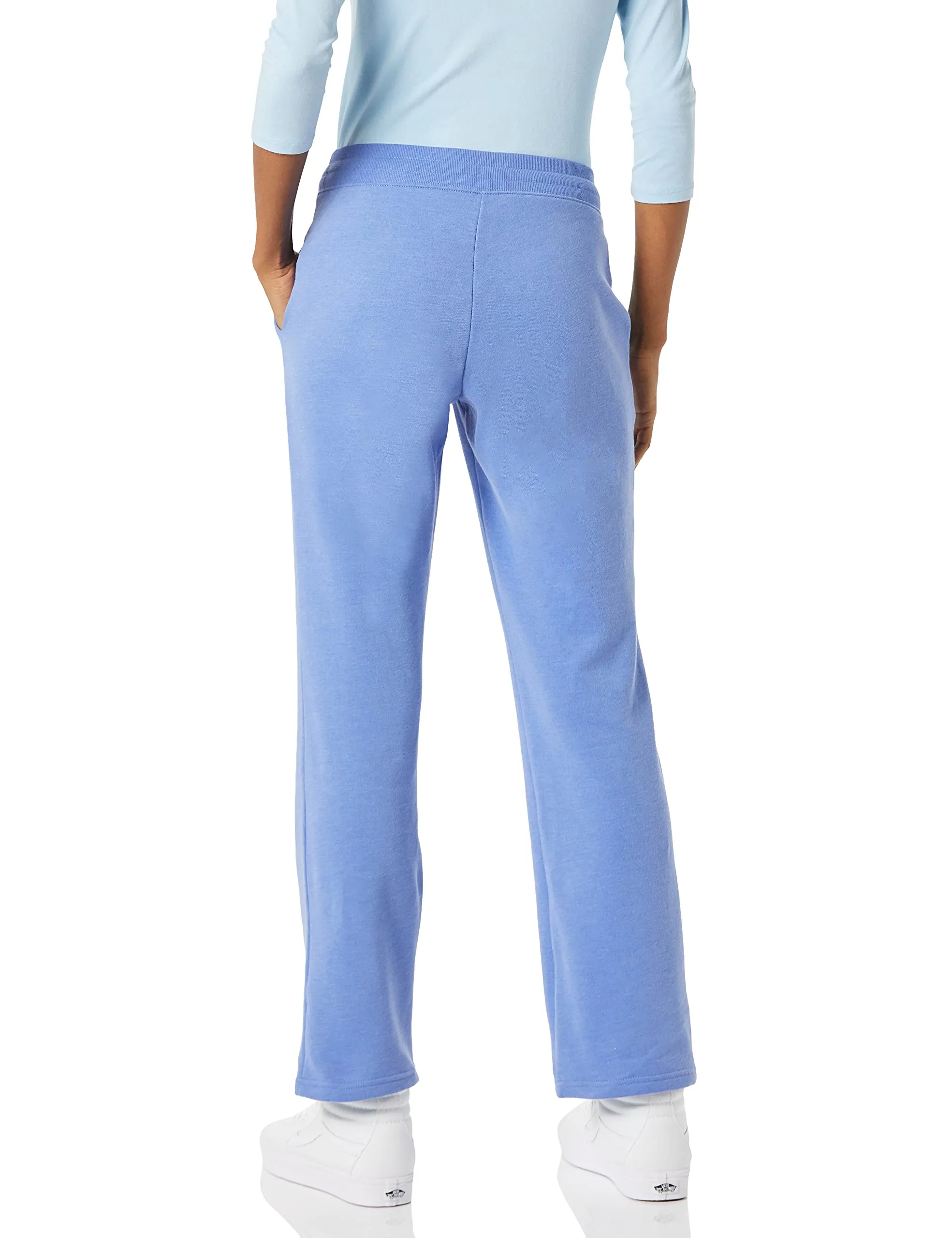 Amazon Essentials Pantaloni Tuta Donna a Gamba Dritta in Pile, Blu, M - immagine 2