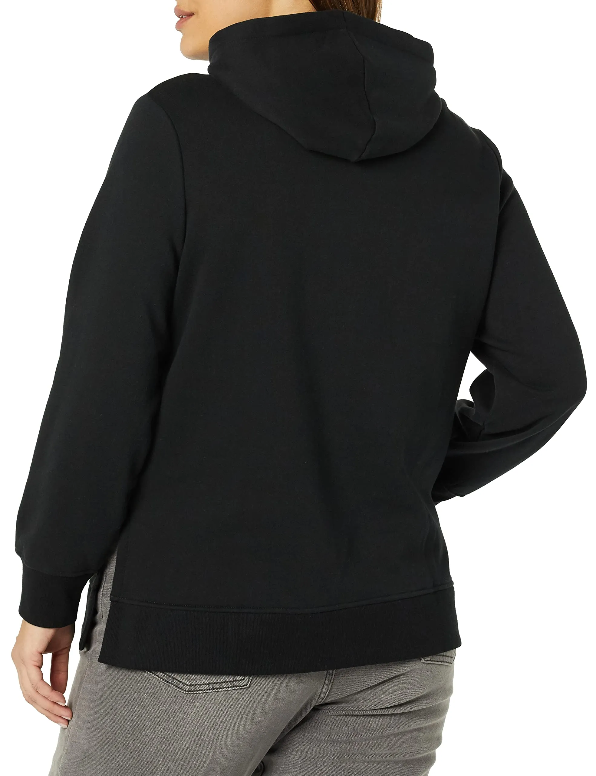 Amazon Essentials Felpa da donna con cappuccio in spugna francese, Nero, S - immagine 3