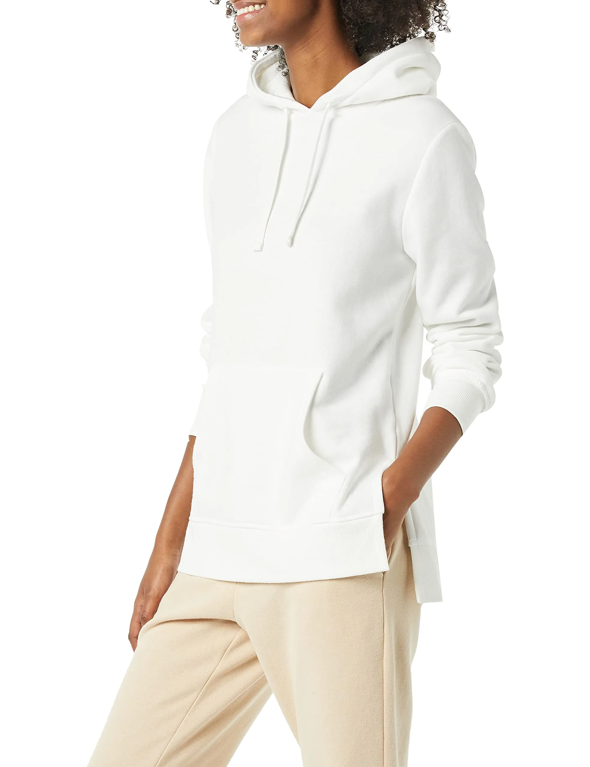 Amazon Essentials Felpa a Tunica con Cappuccio Donna, Avorio, S - immagine 1