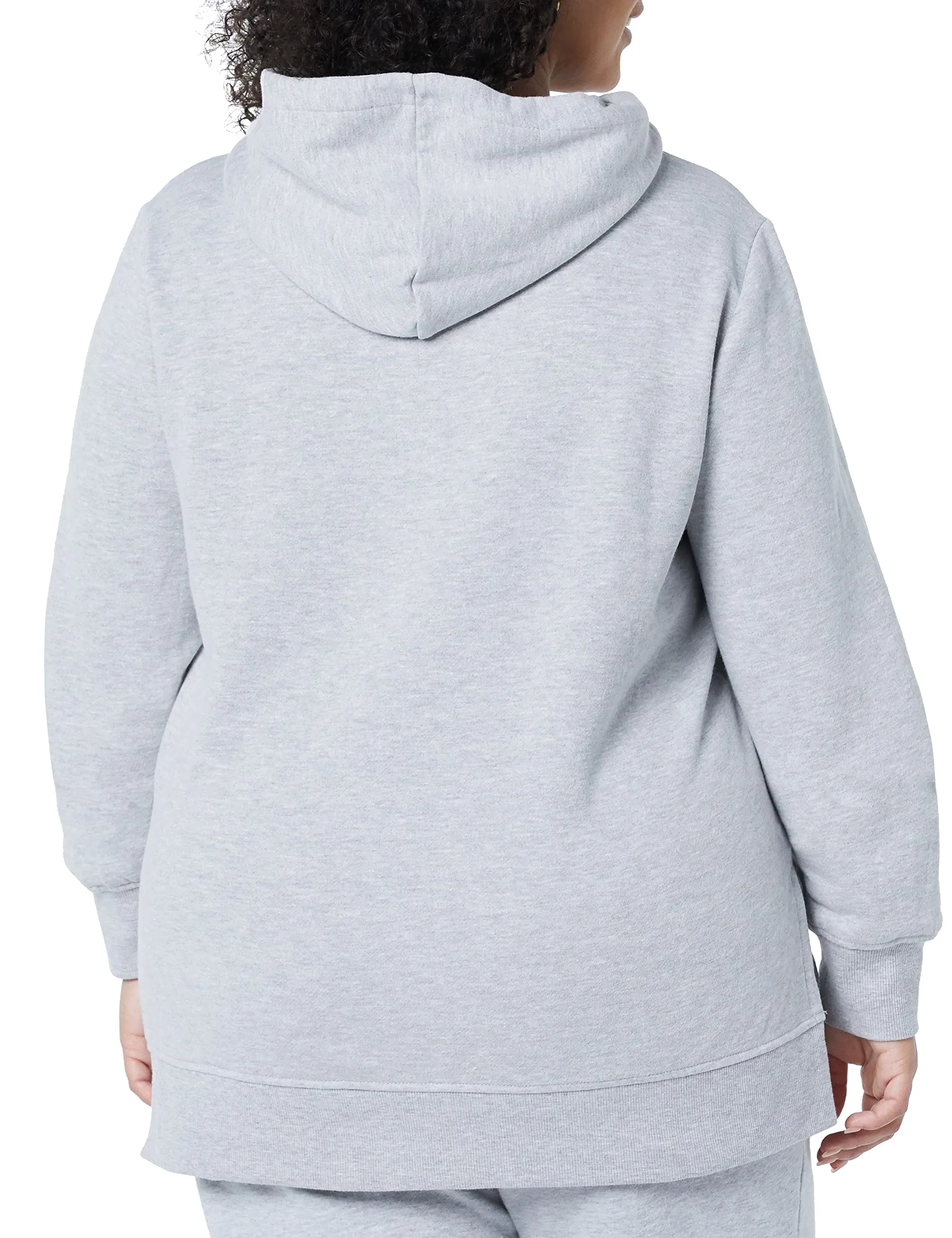 Amazon Essentials Felpa da donna in spugna francese con cappuccio, Grigio Mélange, S - immagine 4