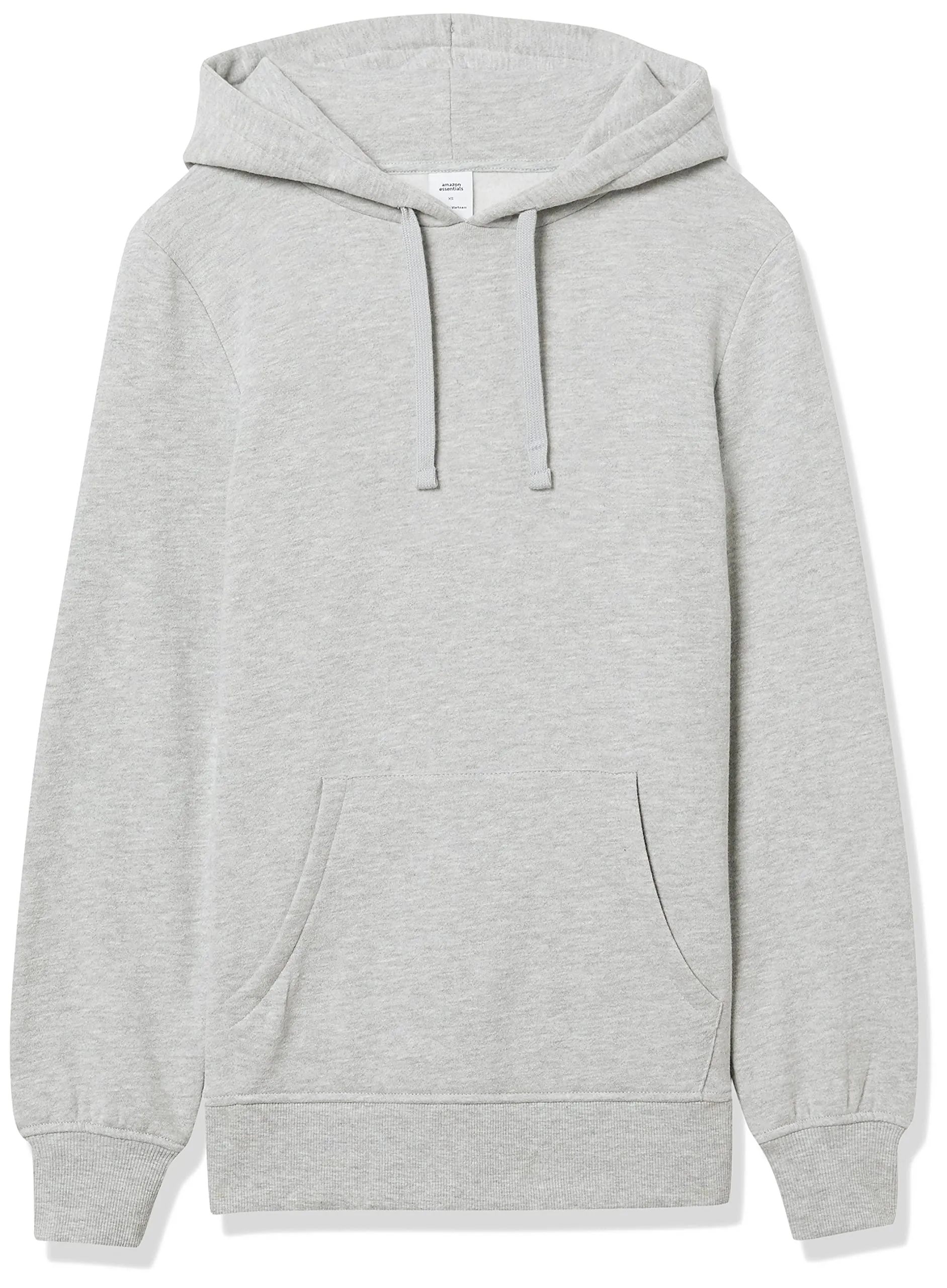 Amazon Essentials Felpa da donna in spugna francese con cappuccio, Grigio Mélange, S - immagine 5