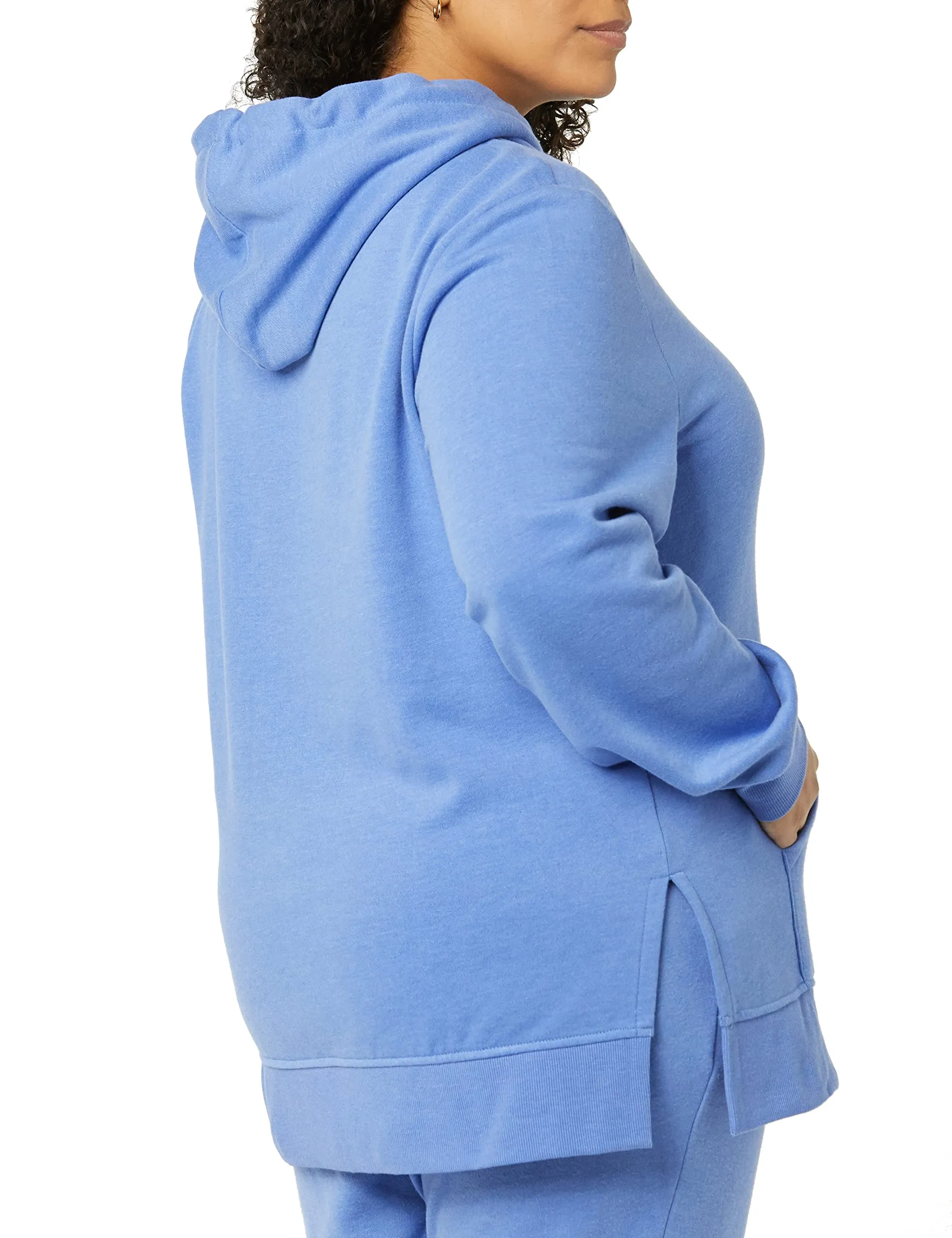 Amazon Essentials Felpa a tunica da donna con cappuccio, Blu, XXL - immagine 4