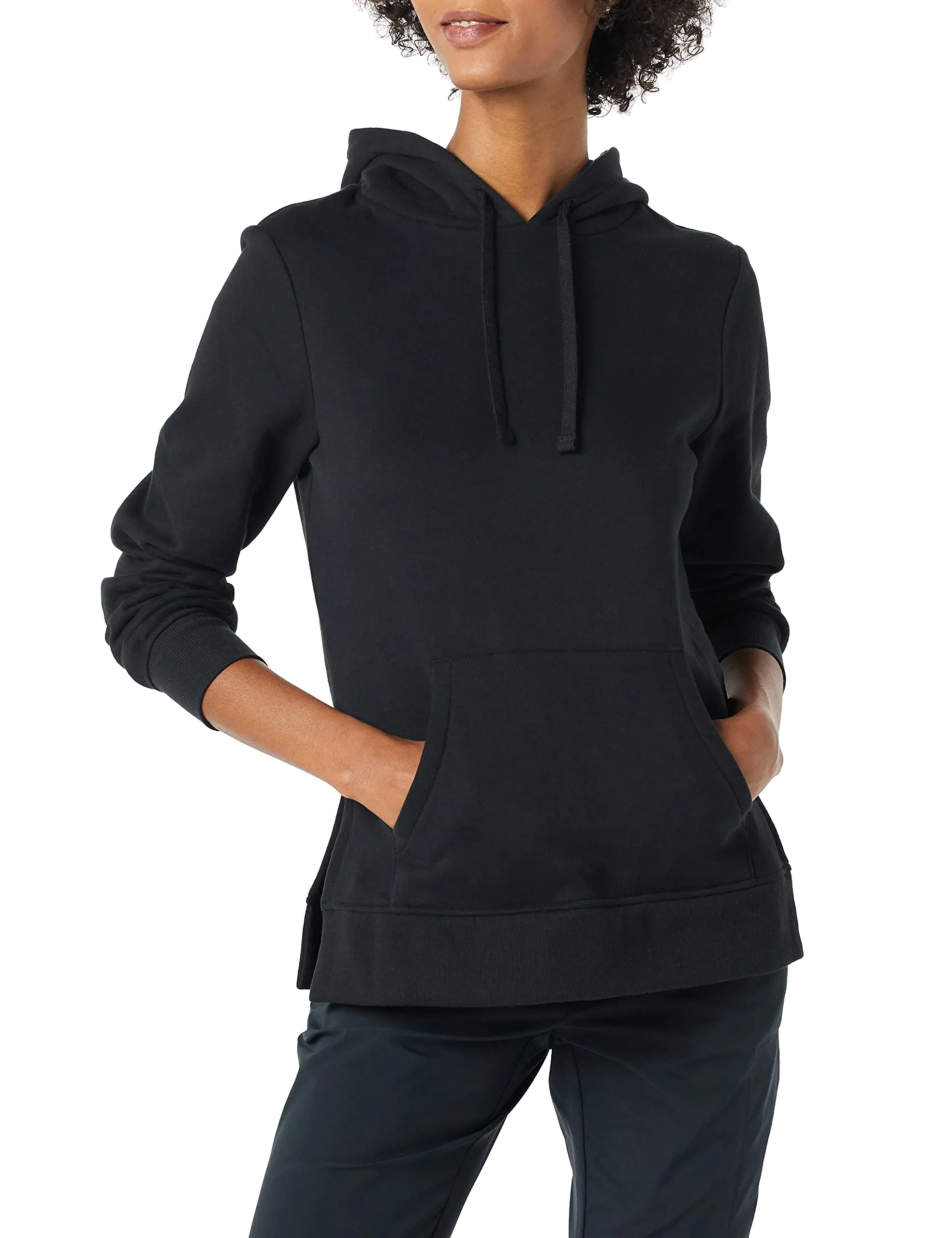 Amazon Essentials Felpa da Donna con Cappuccio in Spugna Francese, Nera, M - immagine 1