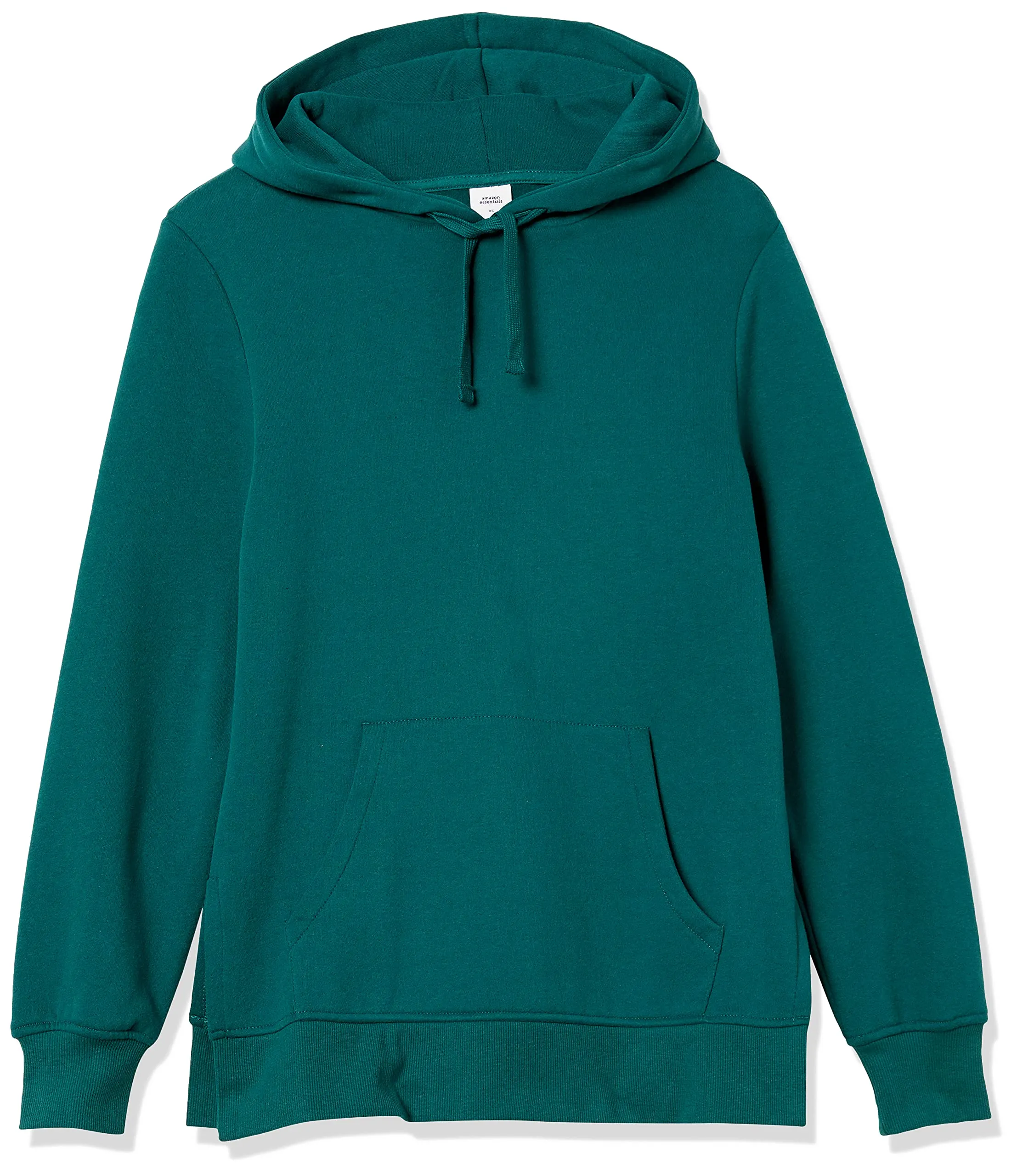 Amazon Essentials Felpa da Donna in Spugna Francese con Cappuccio, Verde Scuro, L - immagine 3