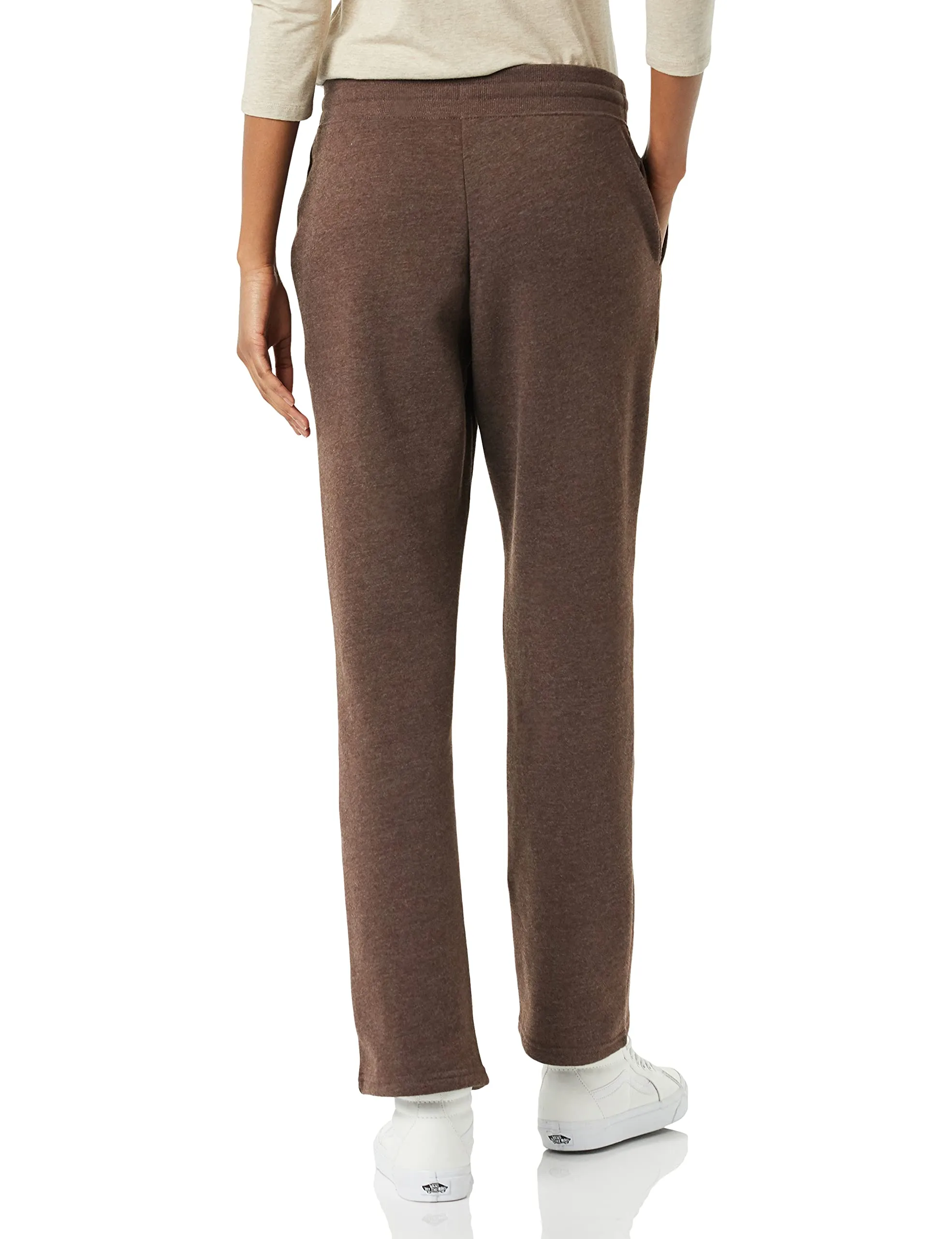 Amazon Essentials Pantaloni Tuta Donna a Gamba Dritta in Pile, Cioccolato, S - immagine 2