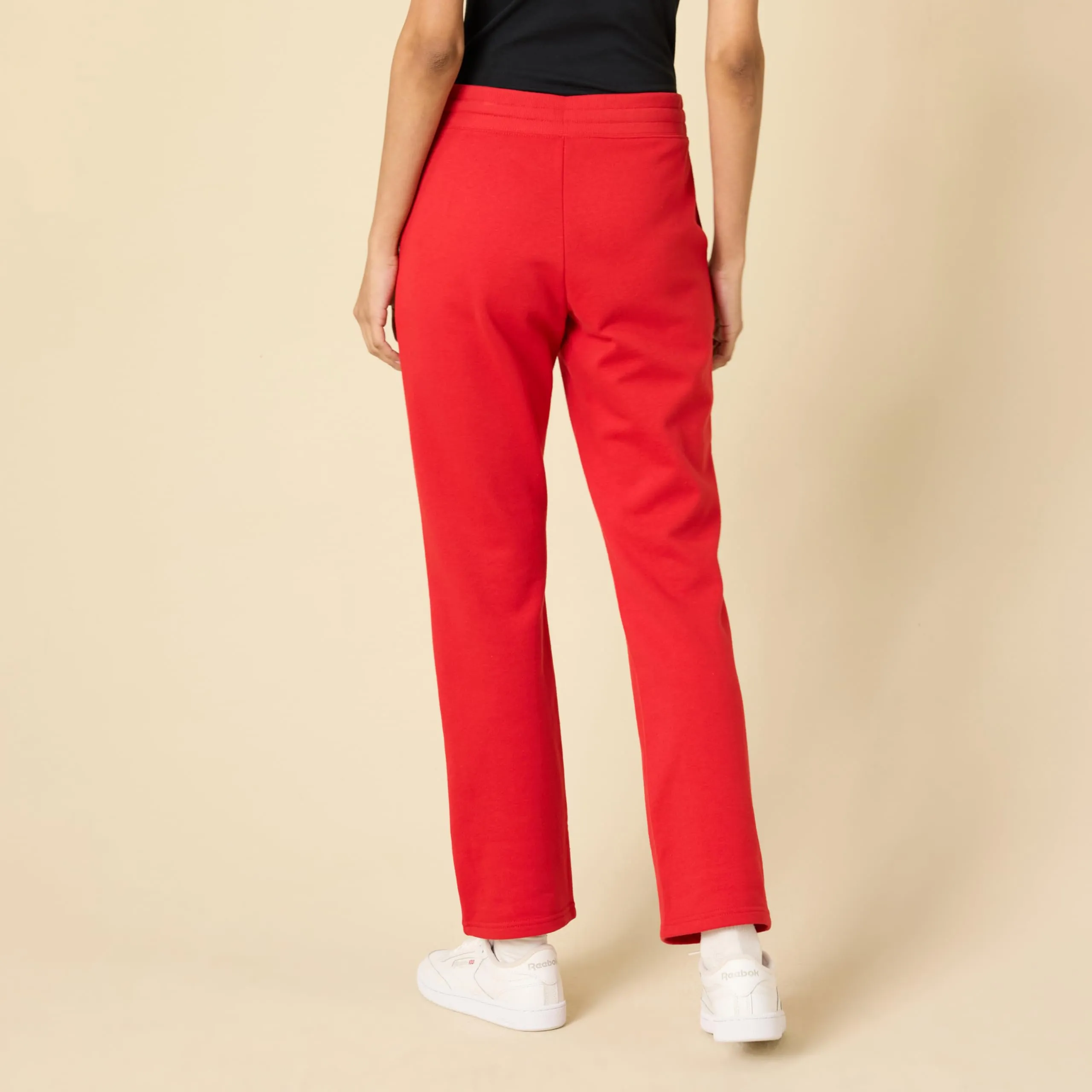 Amazon Essentials Pantaloni Tuta Donna a Gamba Dritta in Pile, Rosso, XL - immagine 2
