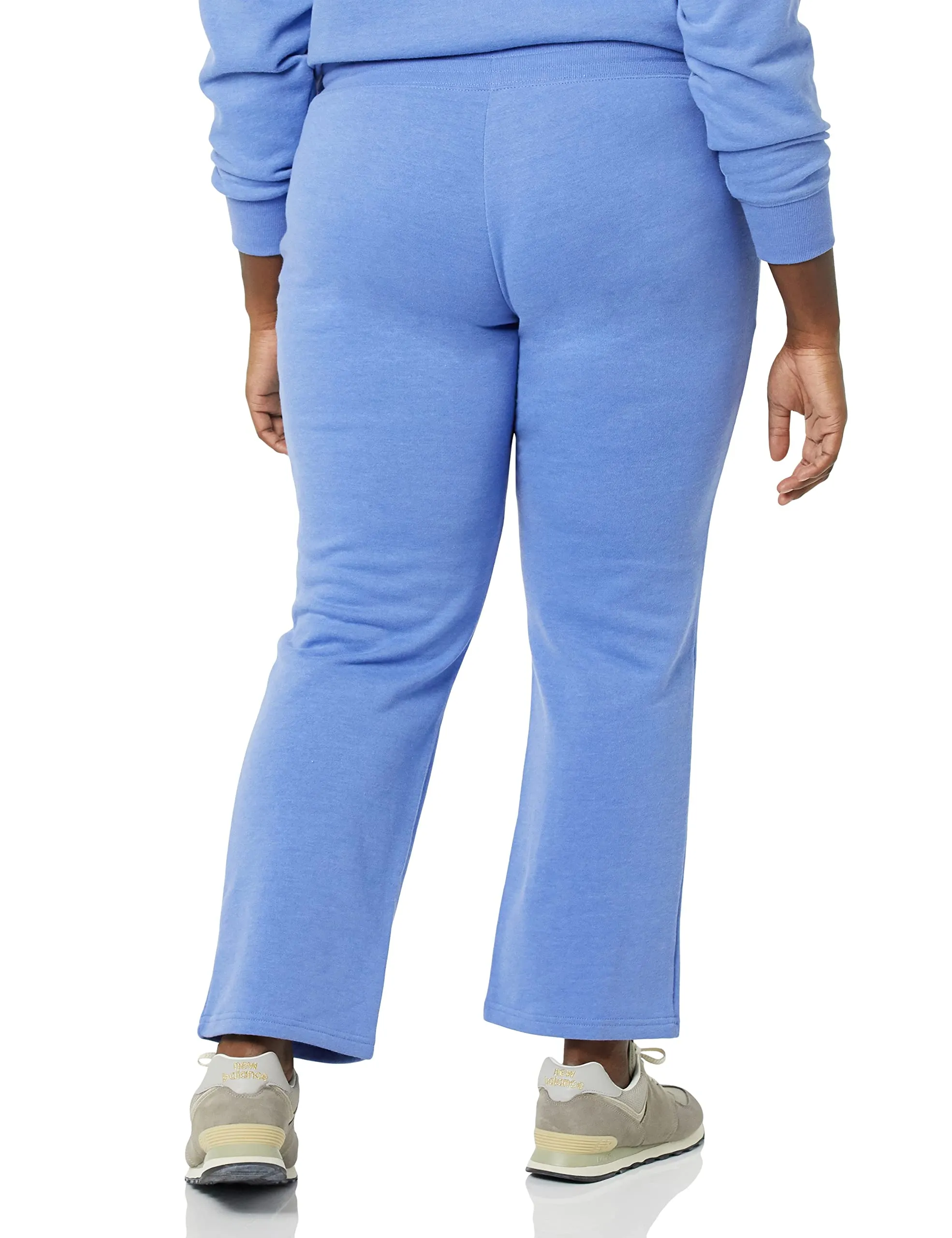 Amazon Essentials Pantaloni Tuta Donna a Gamba Dritta in Pile, Blu, L - immagine 4