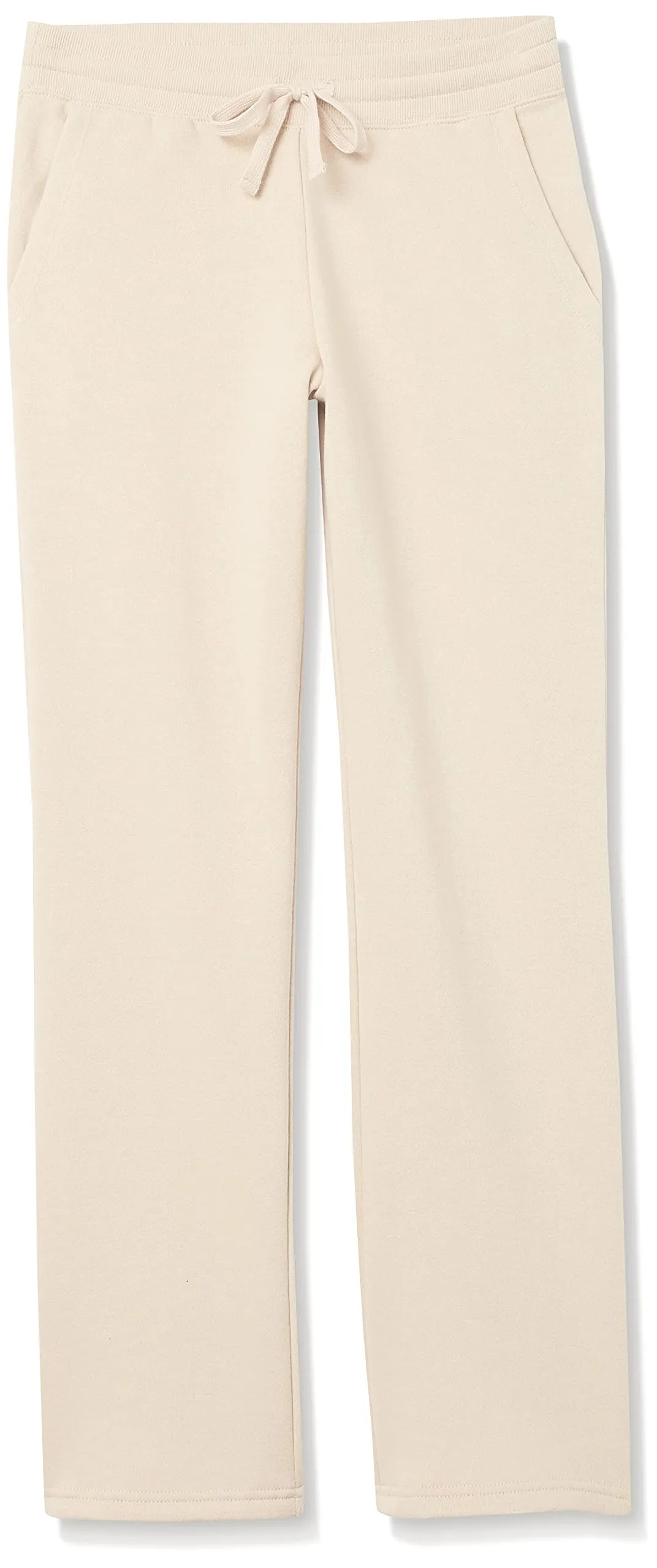 Amazon Essentials Pantaloni Tuta Donna a Gamba Dritta in Pile, Beige Chiaro, XXL - immagine 5
