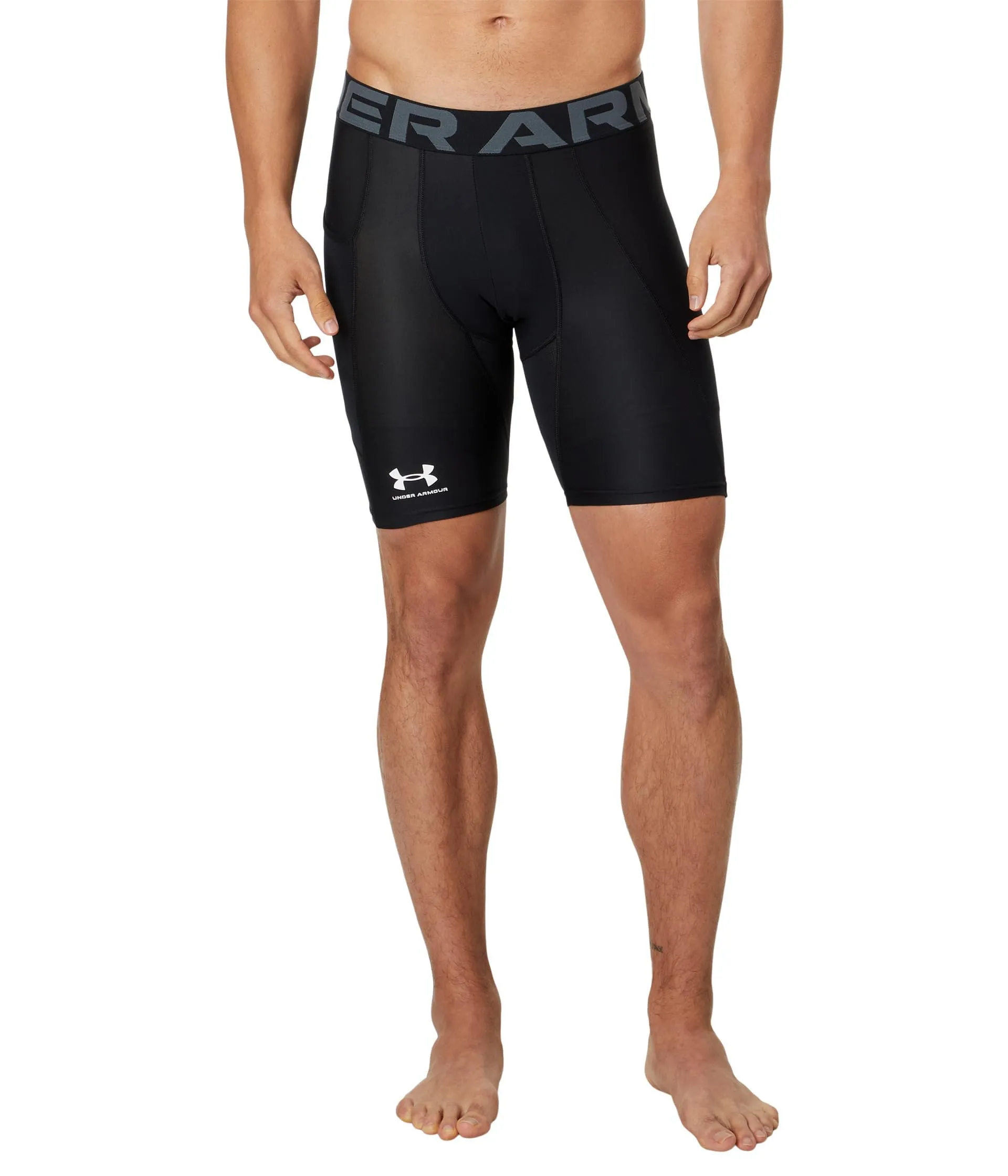 Under Armour Pantaloncini Lunghi da Uomo con Tasca, Nero (001)/Grigio Passo, 3XL Tall - immagine 1