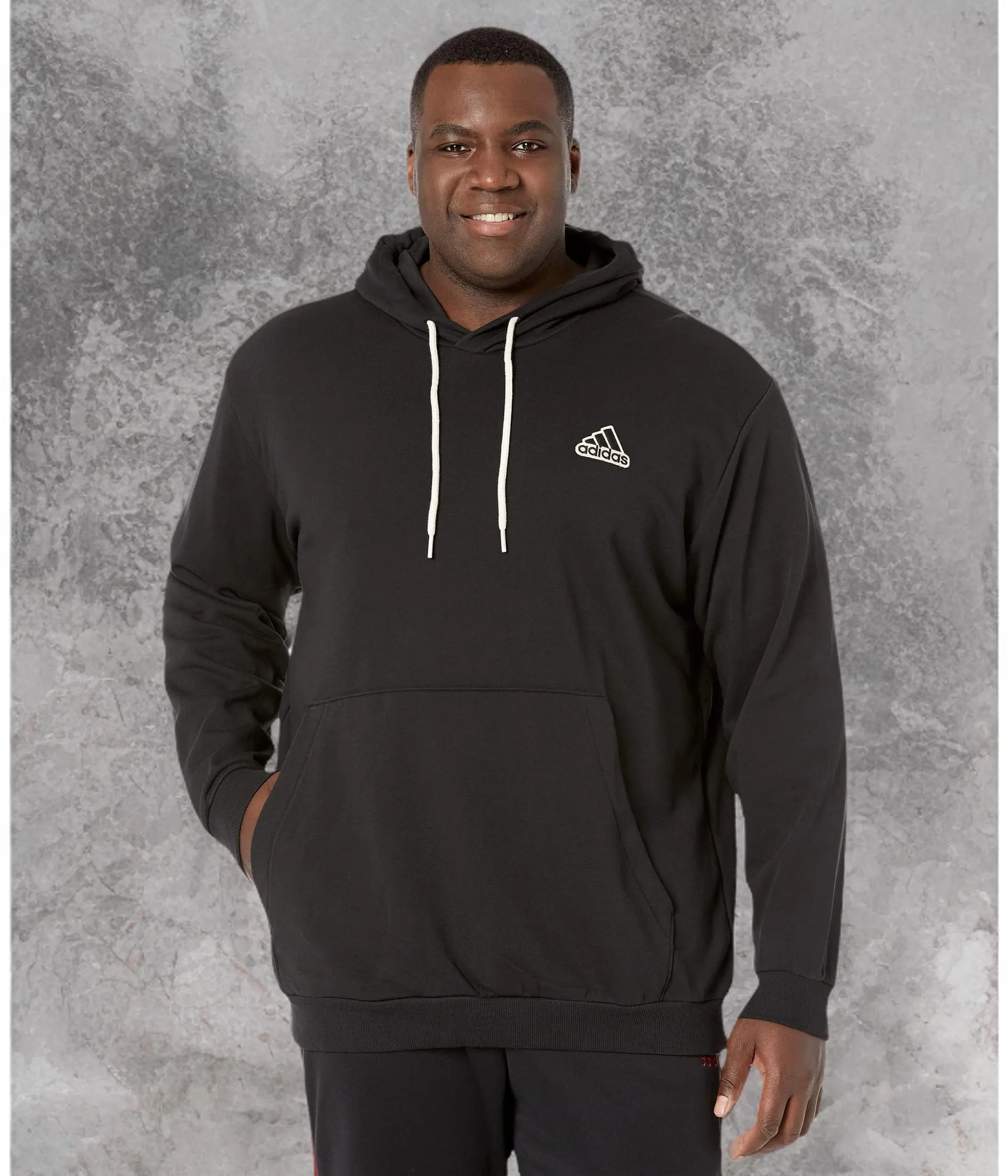 Adidas Men's Essentials Feelcomfy French Terry Hoodie - Black, Small - immagine 2