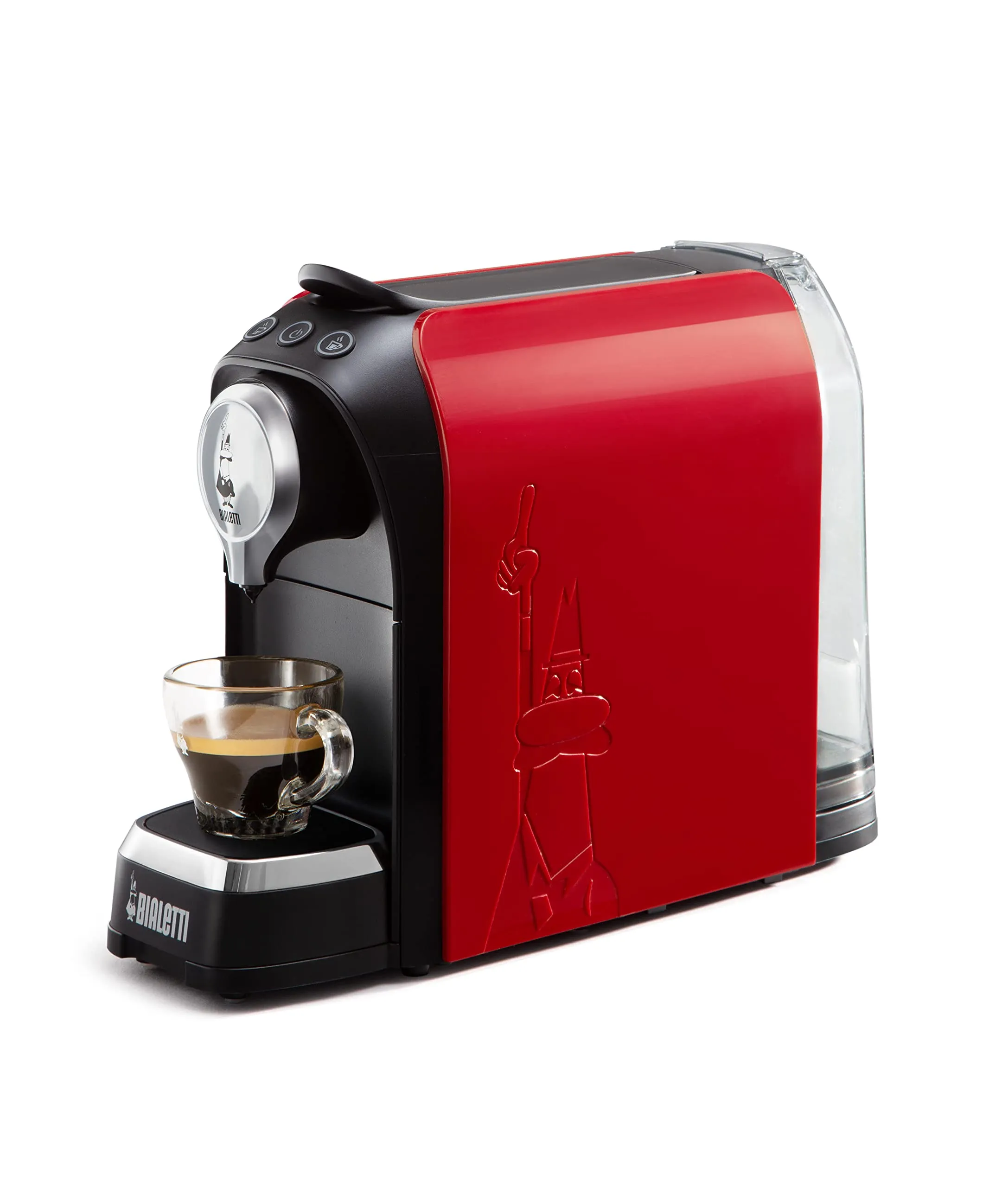 Bialetti Elettrico Macchina Caffè Espresso per Capsule, Rosso - immagine 1
