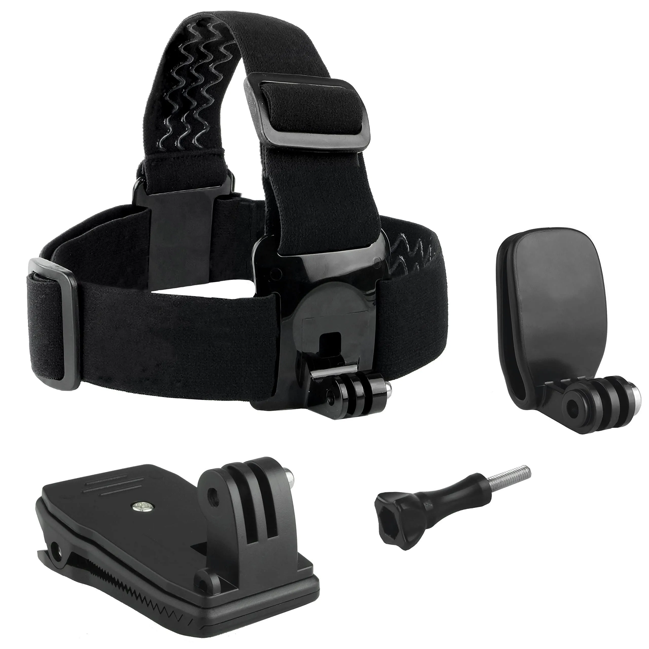 CAMKIX Bundle Supporto di Montaggio per Testa, Zaino e Cappello per GoPro Hero e DJI Osmo Action - immagine 2