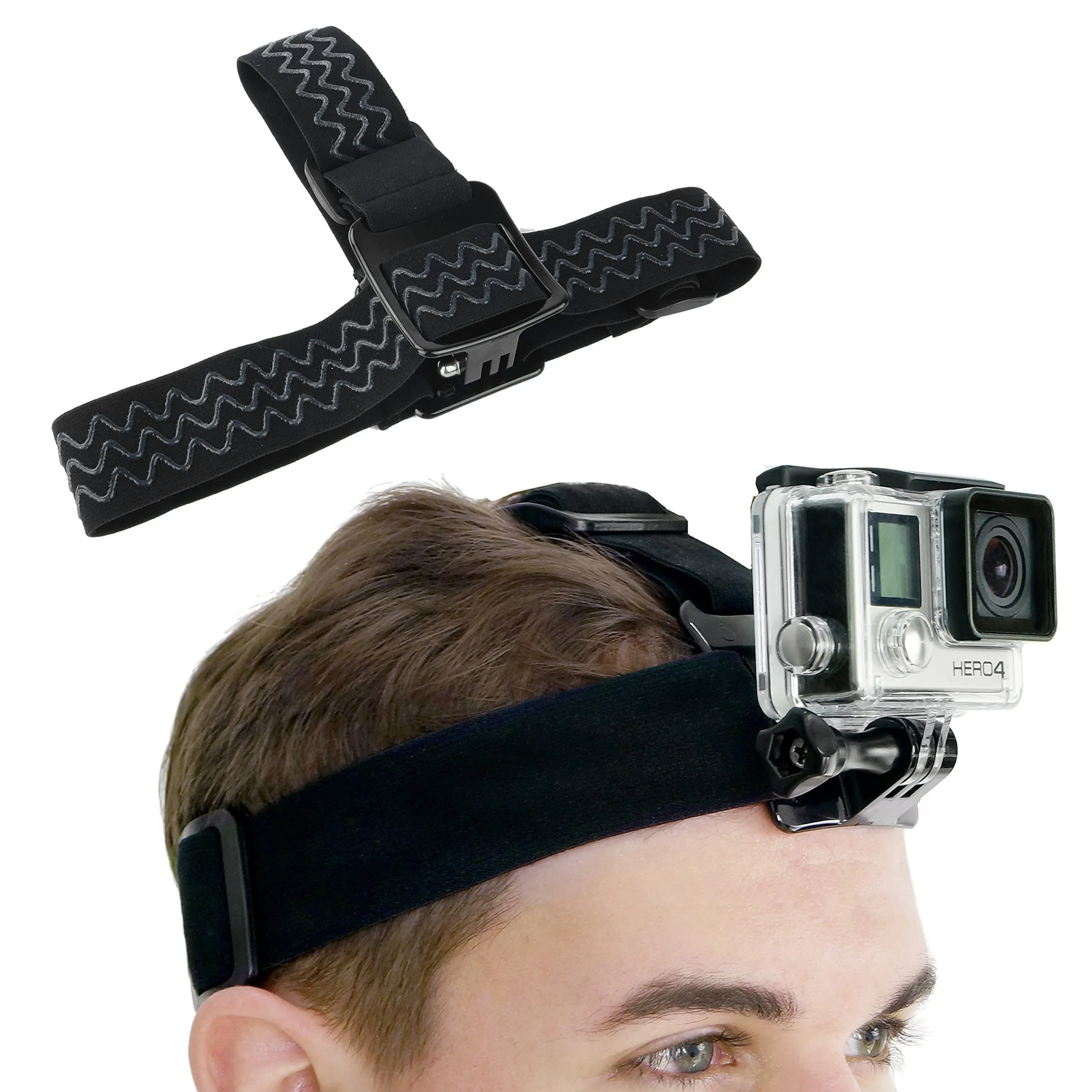 CAMKIX Bundle Supporto di Montaggio per Testa, Zaino e Cappello per GoPro Hero e DJI Osmo Action - immagine 3