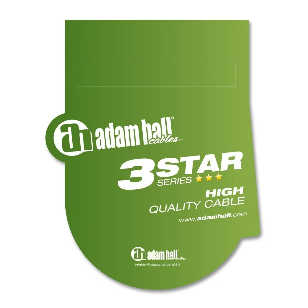Adam Hall Cables 3 Star TPC 0300 Audio Cable 2 x RCA Male to 2 x 6.3 mm Mono Jack 3 m - immagine 2