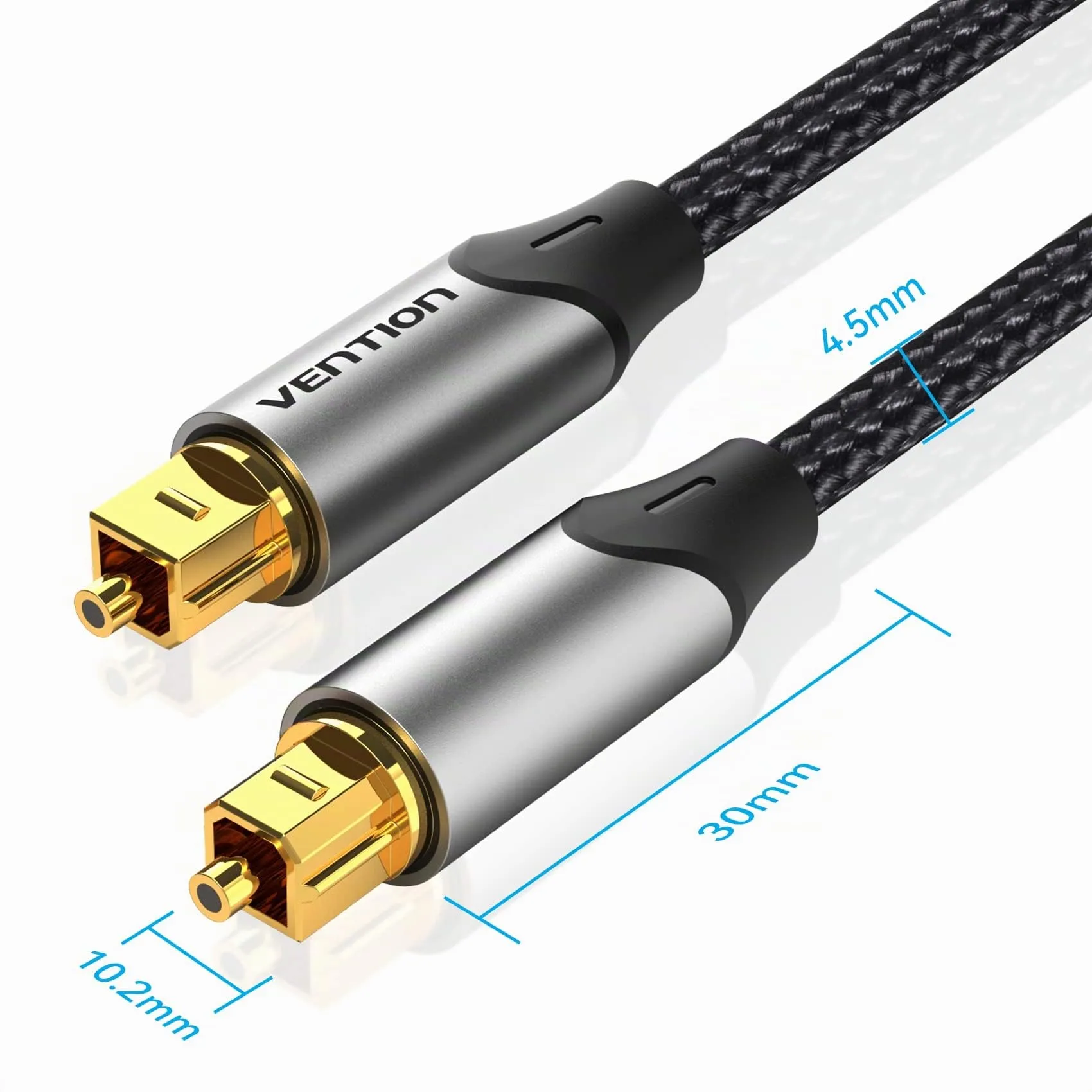 VENTION Cavo Ottico Audio Digitale Toslink S/PDIF 2m (Alluminio) - immagine 6