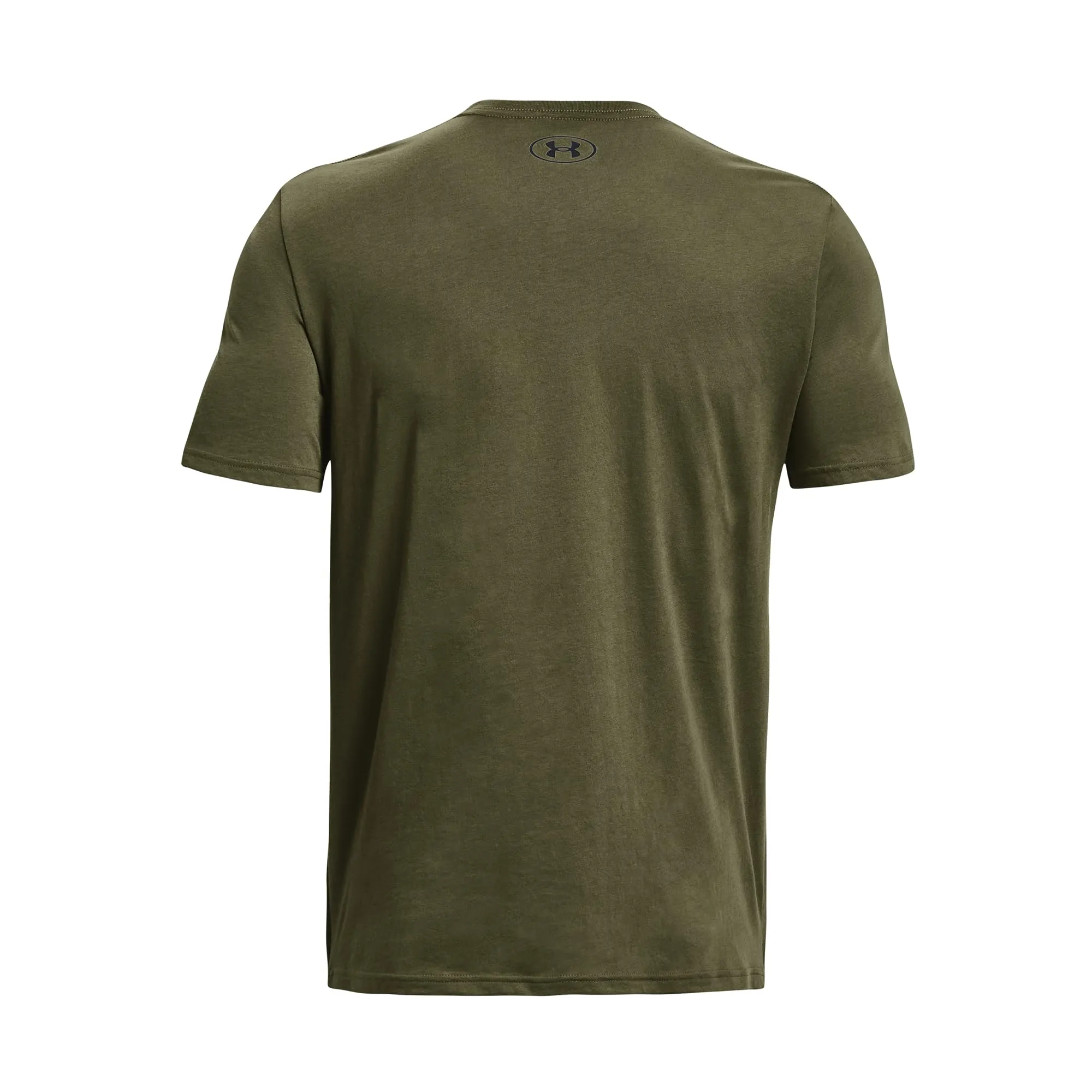 Under Armour Men's Left Chest Logo T-Shirt - Green/Black/Black - M - immagine 3
