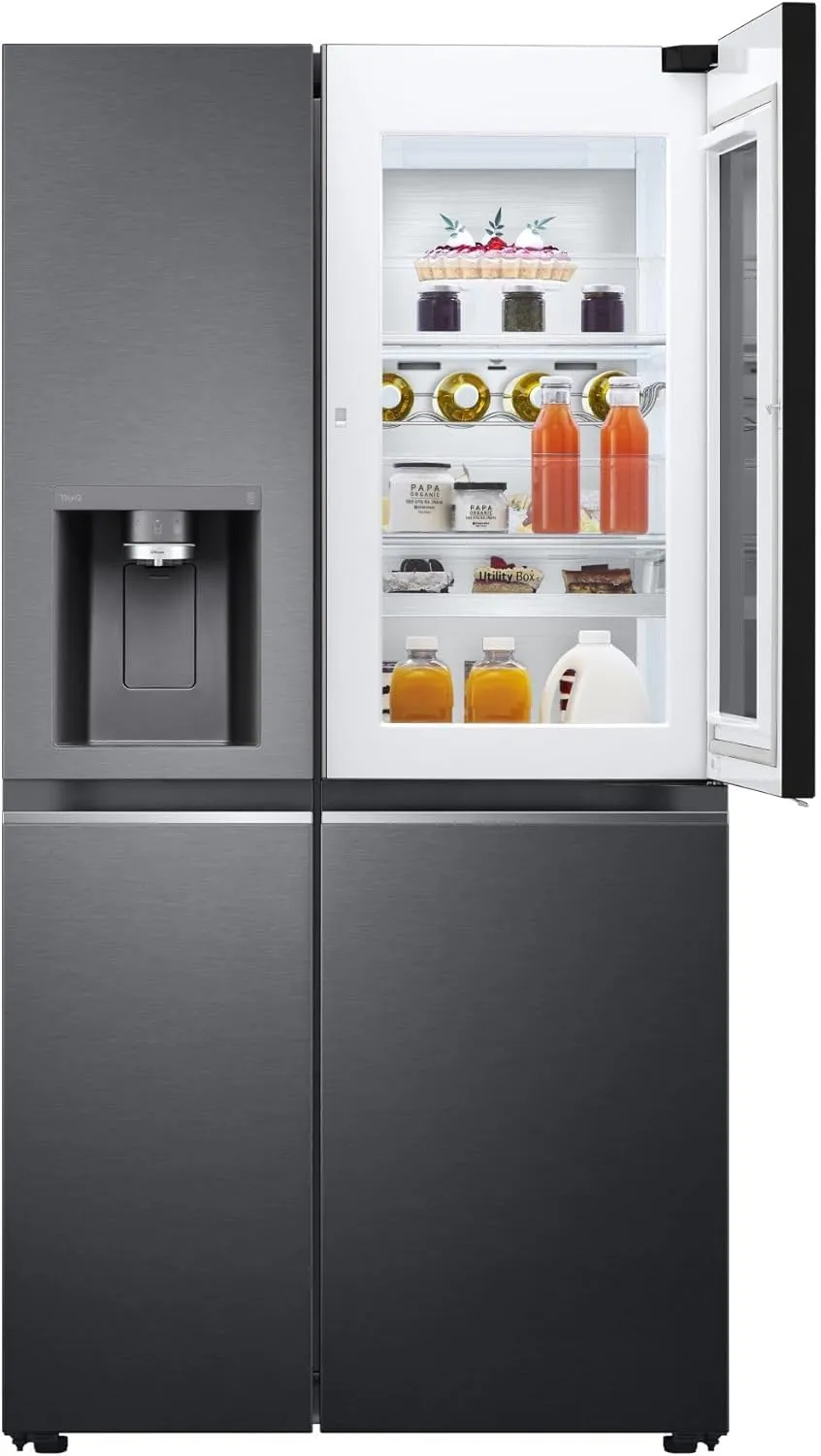 LG GSXV91MCAE Frigorifero Americano Side by Side InstaView Total No Frost, 635 L, Dispenser Acqua e Ghiaccio UV Nano, Door Cooling, Linear Cooling, Wi-Fi - immagine 5