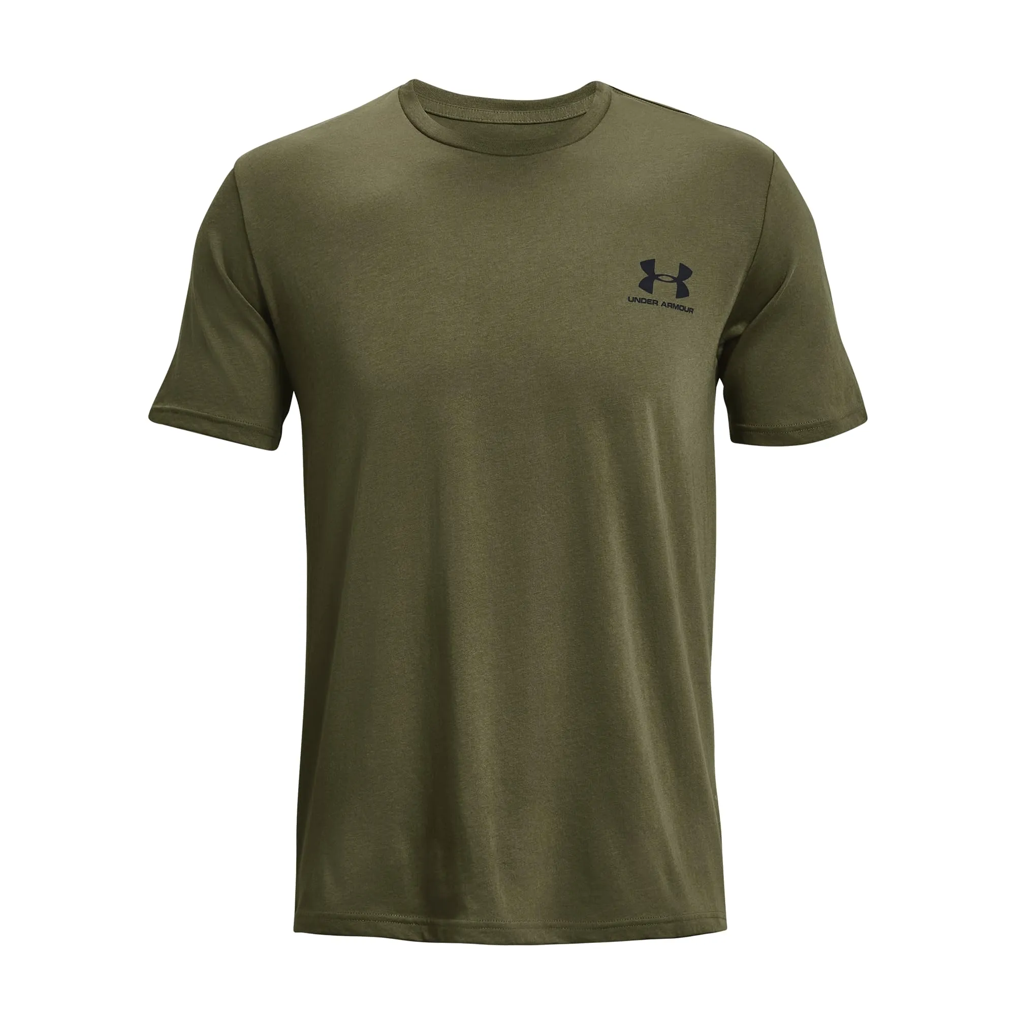Under Armour Men's Left Chest Logo T-Shirt Green/Black/Black S - immagine 1