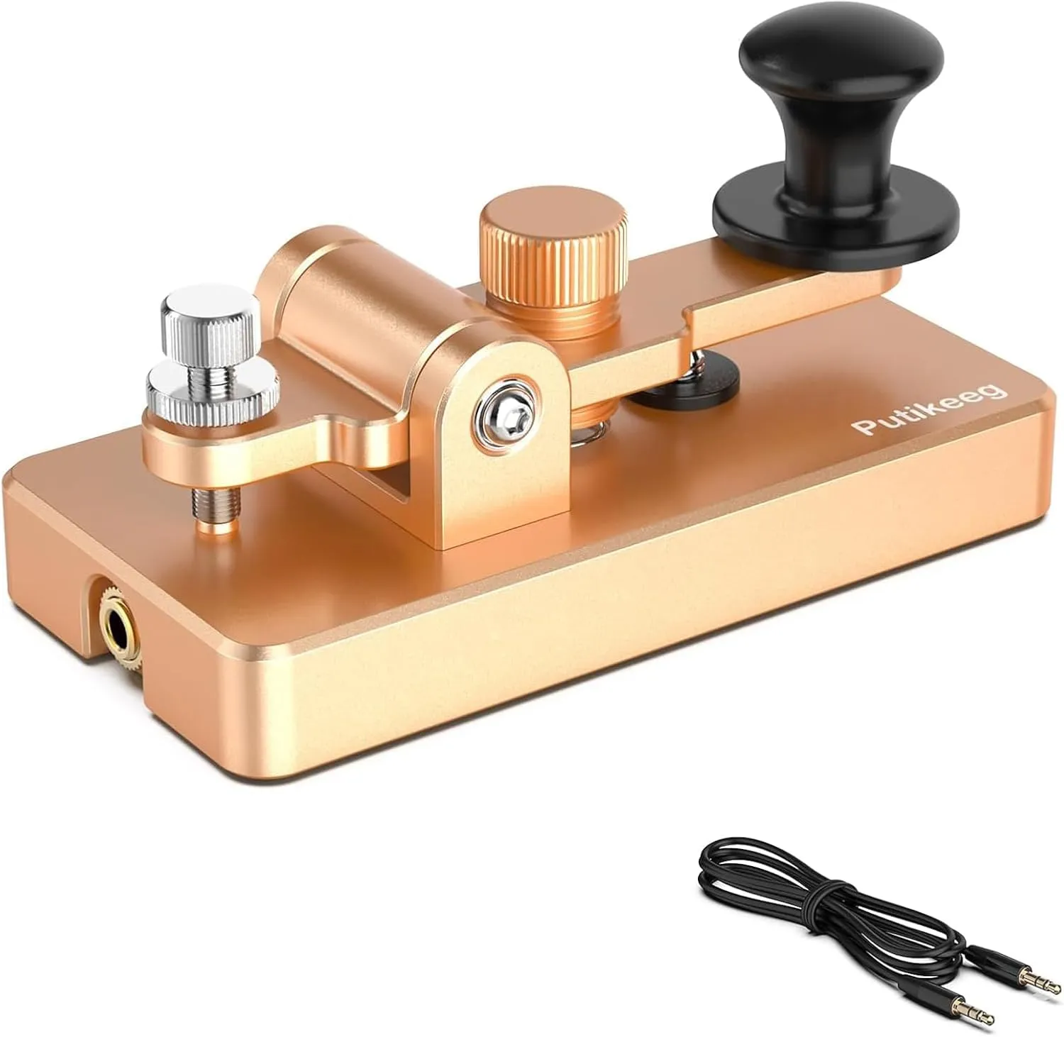 Putikeeg Tasto Morse CW Chiave Telegrafica MCT05-Rose gold - immagine 1