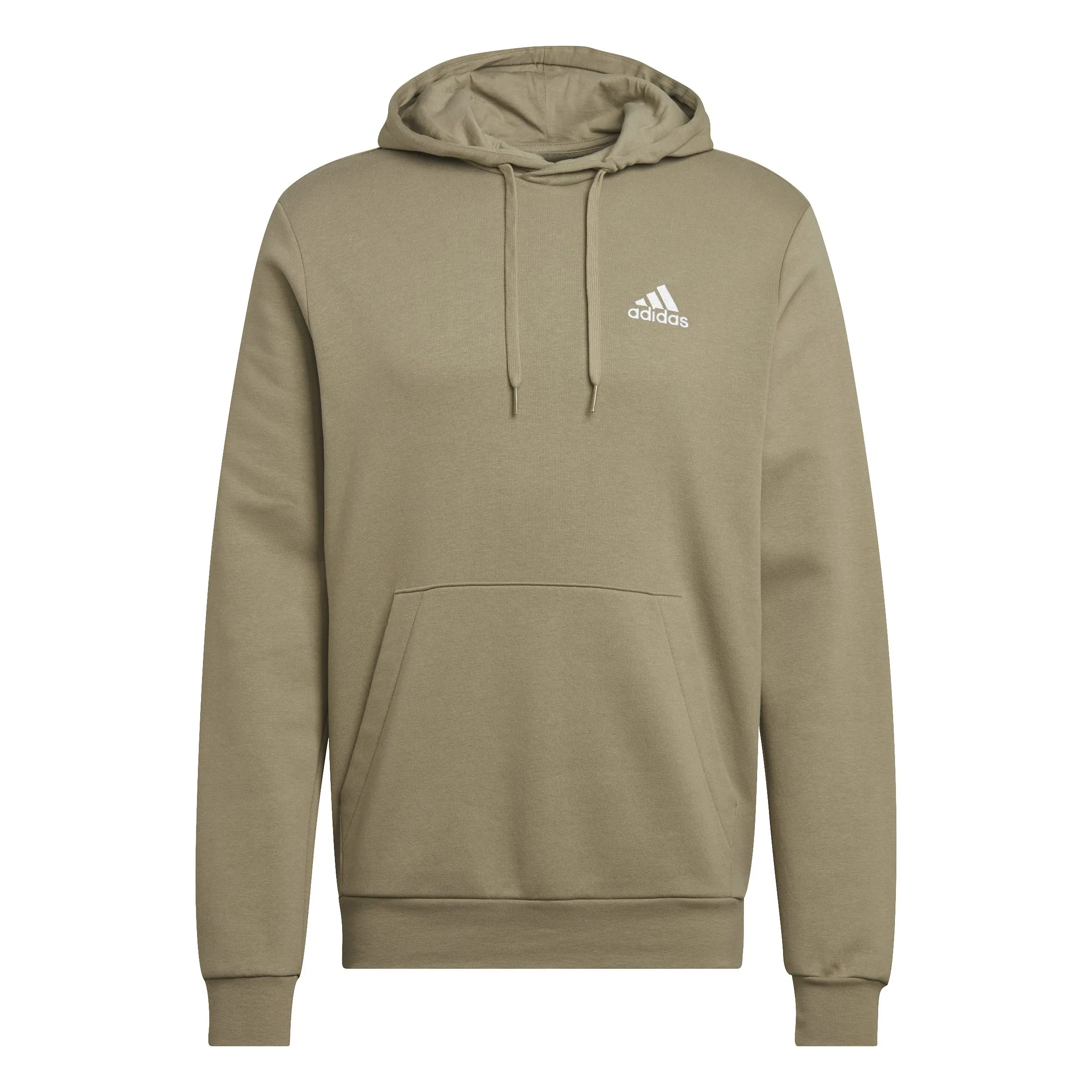 adidas Essentials Fleece Hoodie, Orbit Green/White, S Uomo - immagine 1