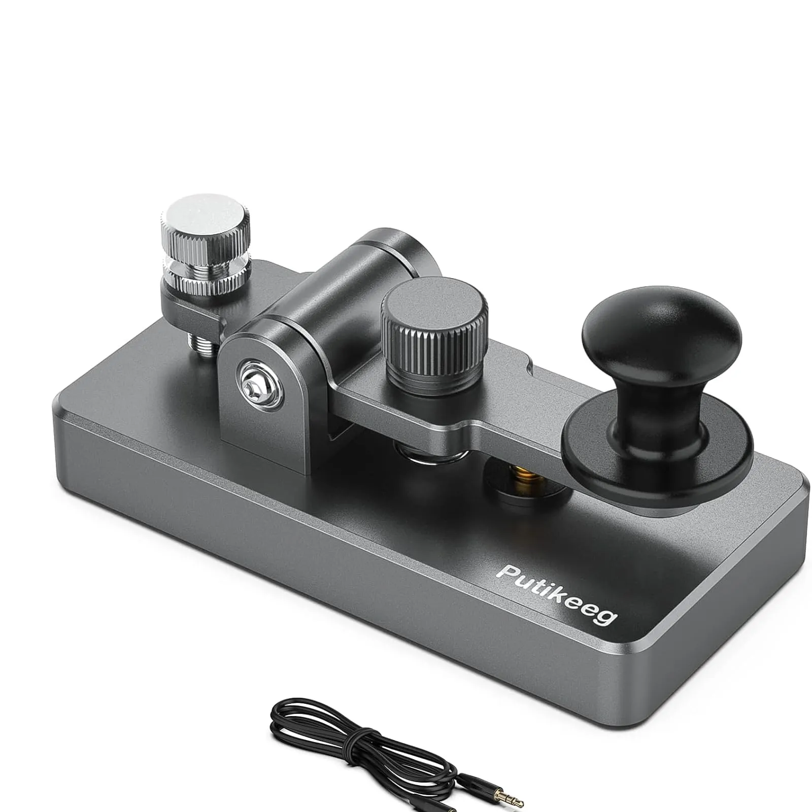 Putikeeg Tasto Morse CW Chiave Telegrafica MCT05 Space Gray Big - immagine 1