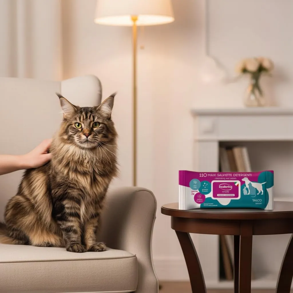 Inodorina Salviette per Cani e Gatti Everyday, Talco, 110 Pezzi - immagine 6