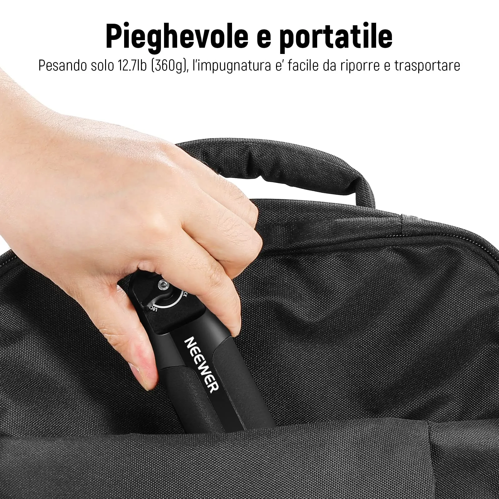 NEEWER Maniglia Regolabile per DJI Ronin RS 5, RS 4, RS 3, RS 2, RSC 2, ST49 - immagine 8