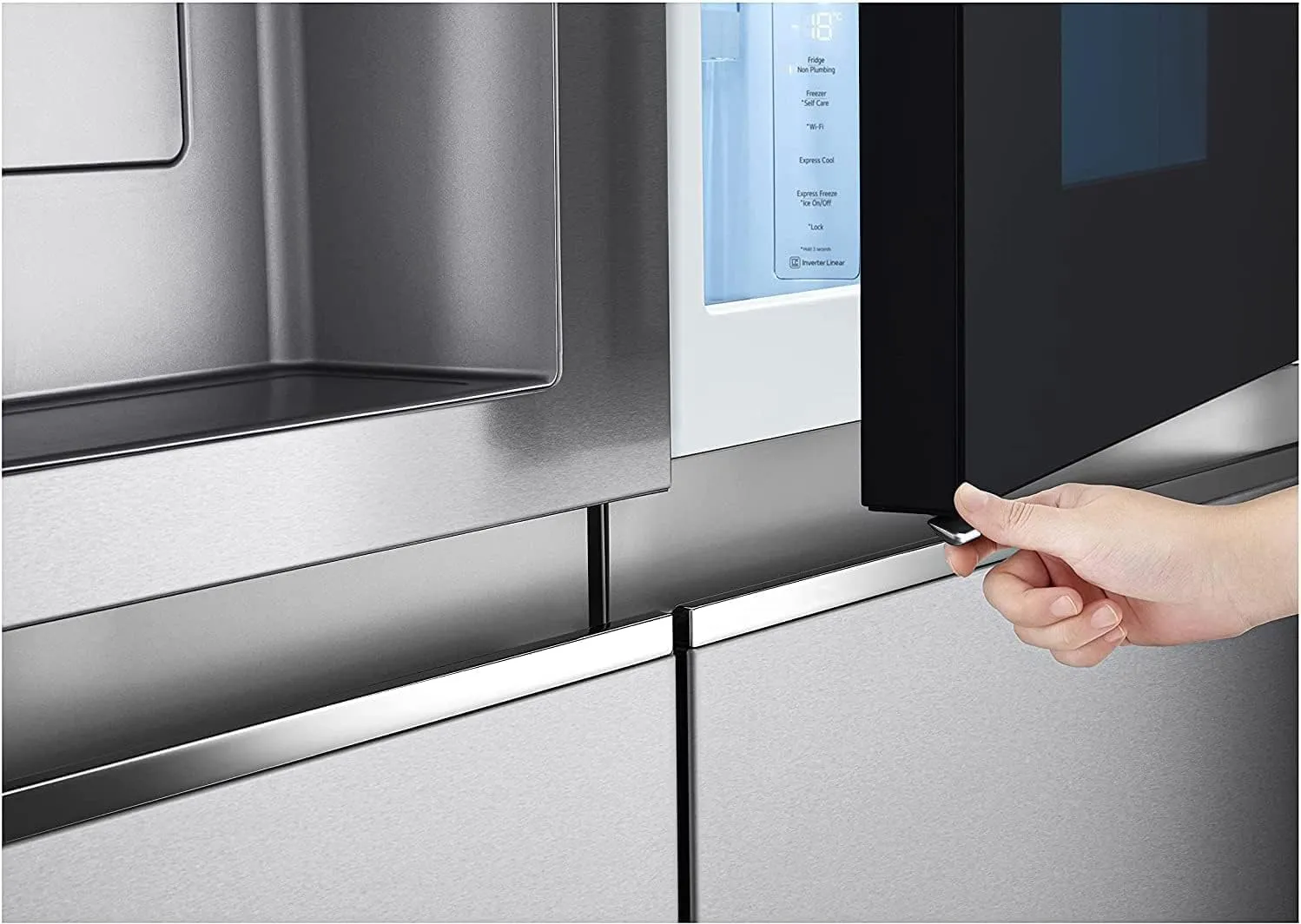 LG GSXV80PZLE Frigorifero Americano Side by Side InstaView Total No Frost, 635 L, Door Cooling, Linear Cooling, Compressore Lineare Inverter, Wi-Fi - immagine 10