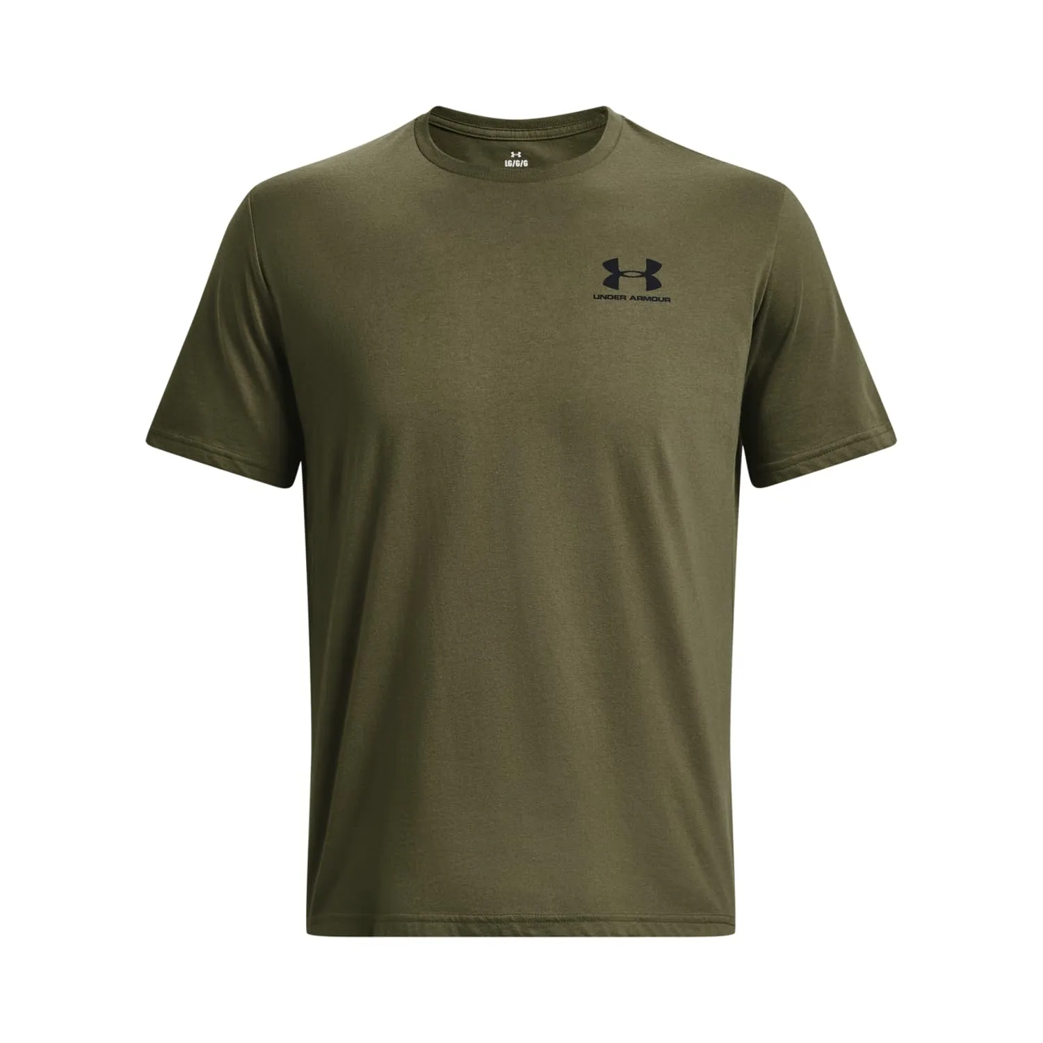 Under Armour Men's Left Chest Logo T-Shirt Marine Od Green/Black XL - immagine 3