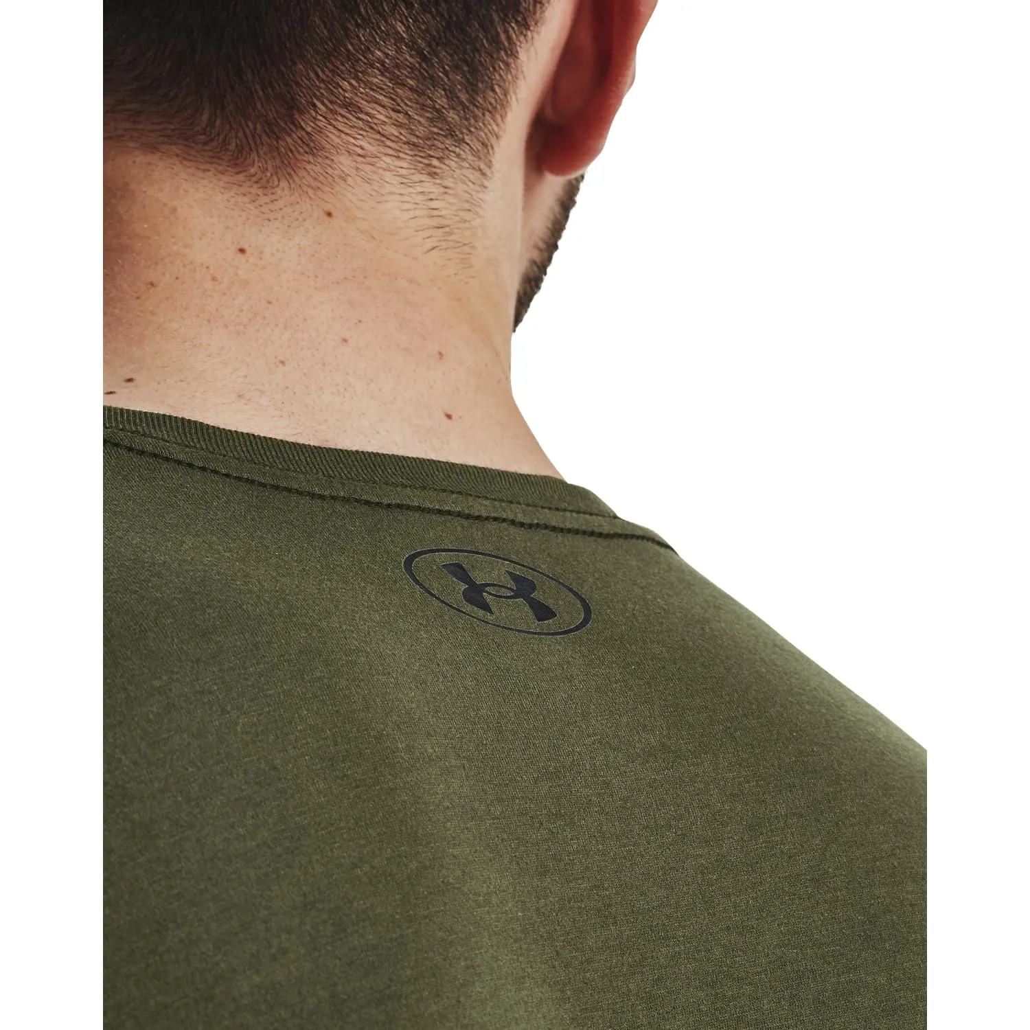 Under Armour Men's Left Chest Logo T-Shirt Marine Od Green/Black XL - immagine 5