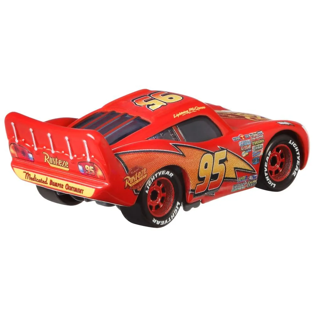 Mattel Disney Cars Racing Style 1:55 Die-Cast Lightning McQueen Rust-Eze Sign DXV29N CDXV59 - immagine 5