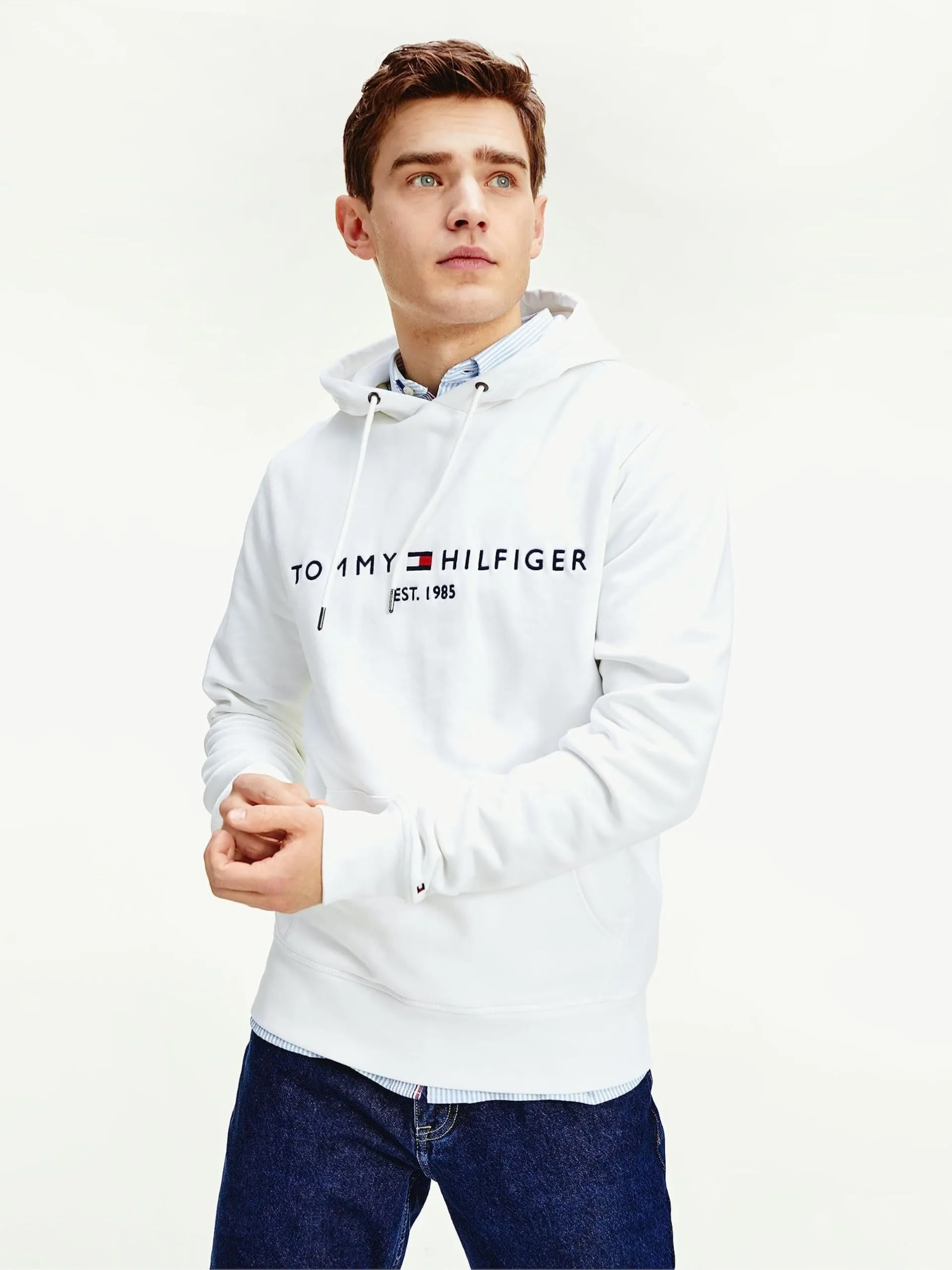 Tommy Hilfiger Felpa Bianco MW0MW13720 - immagine 3