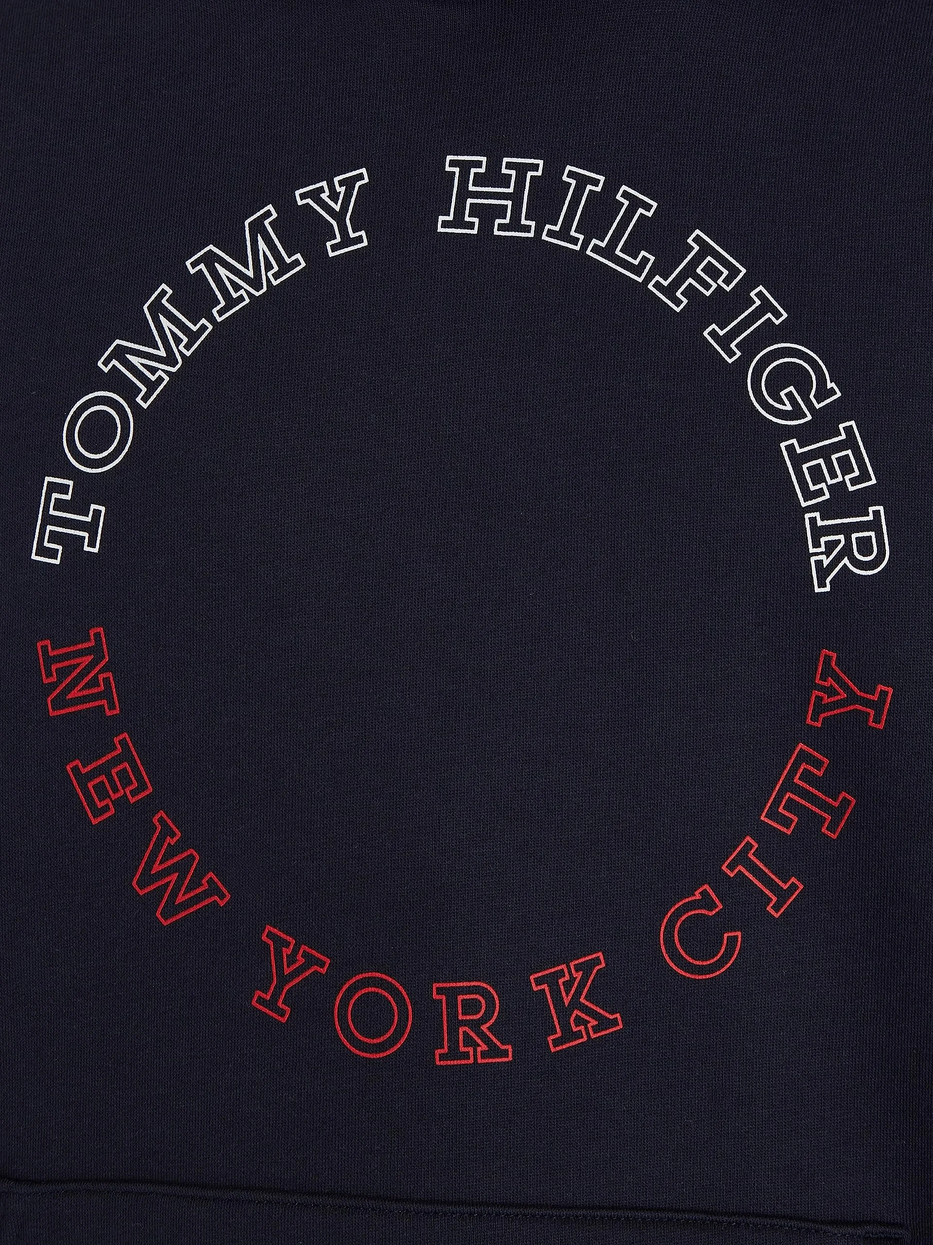 Tommy Hilfiger Felpa Uomo con Cappuccio, Blu (Desert Sky), XL - immagine 4