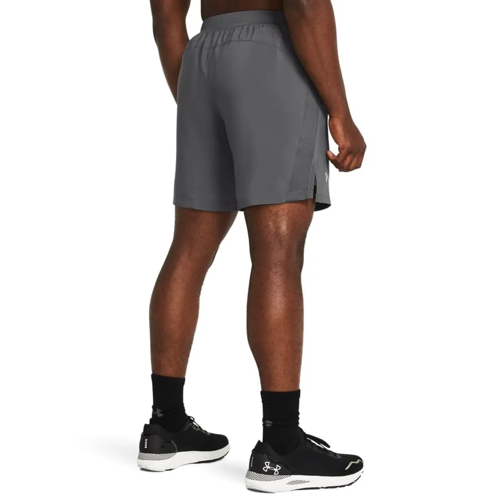 Under Armour Men's Launch 7'' Shorts - Castlerock/White/Reflective - L - immagine 2