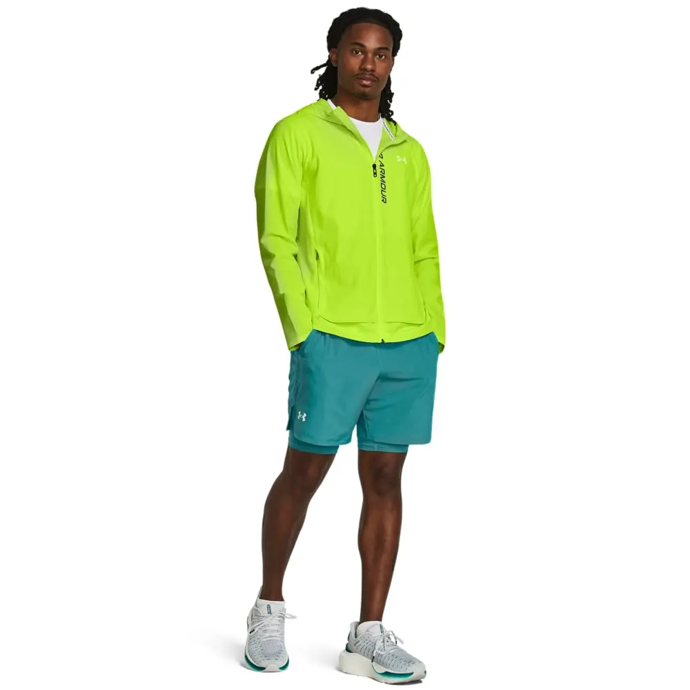 Under Armour Pantaloncini da Uomo 2 in 1 17,8 cm, Circuito Teal, M - immagine 3