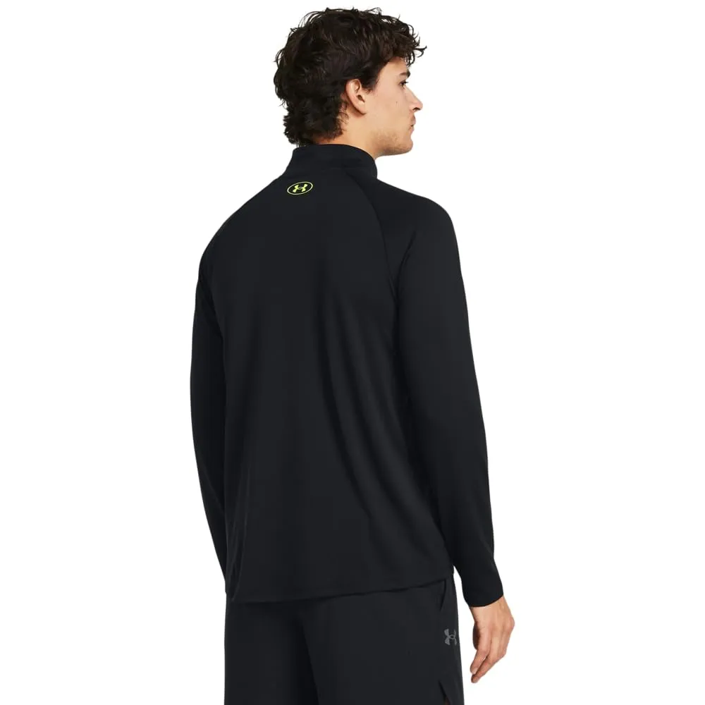 Under Armour Tech 1/2 Zip Long Sleeve Top - Nero, L - immagine 2