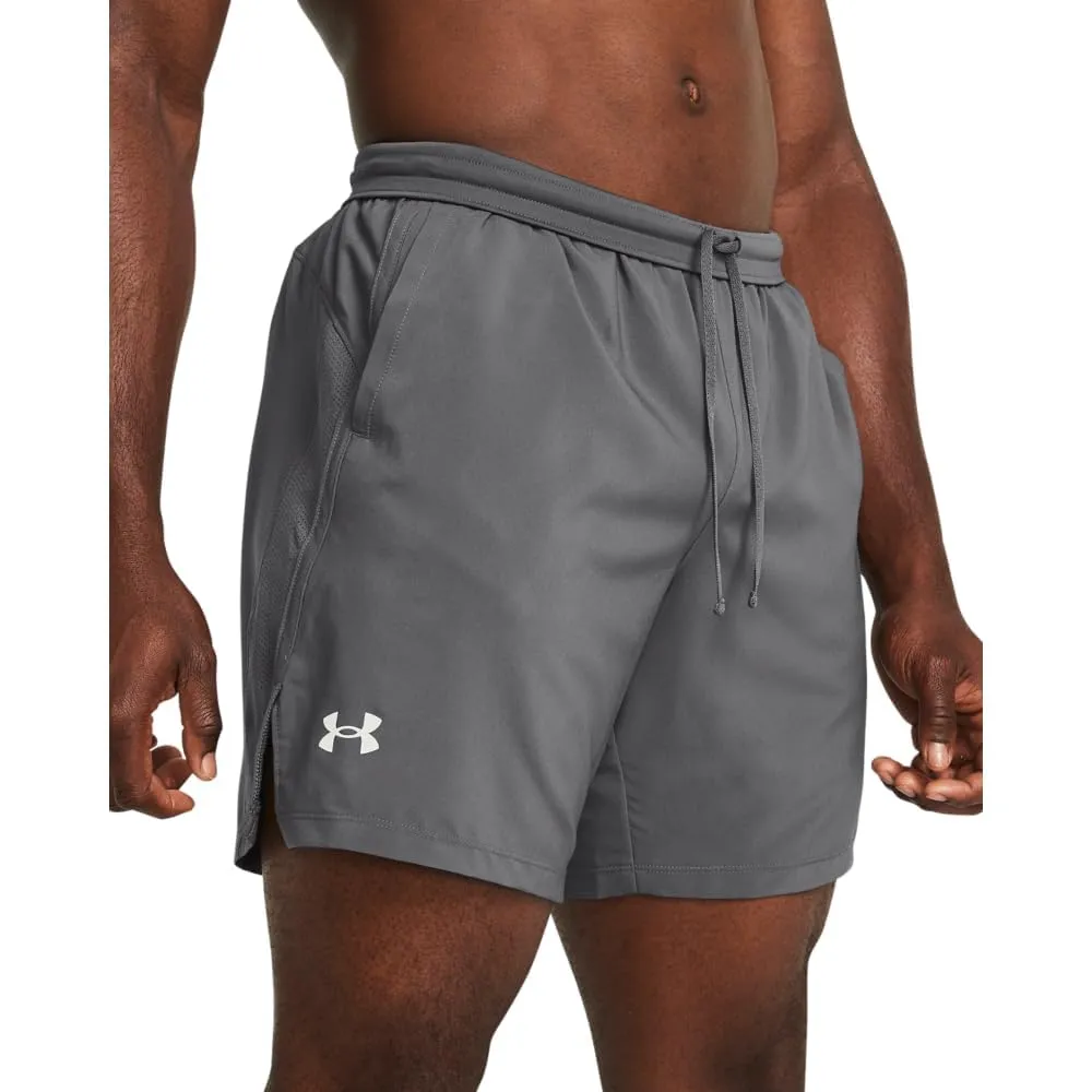 Under Armour Men's Launch 7" Shorts - Castlerock/White/Reflective - XL - immagine 4