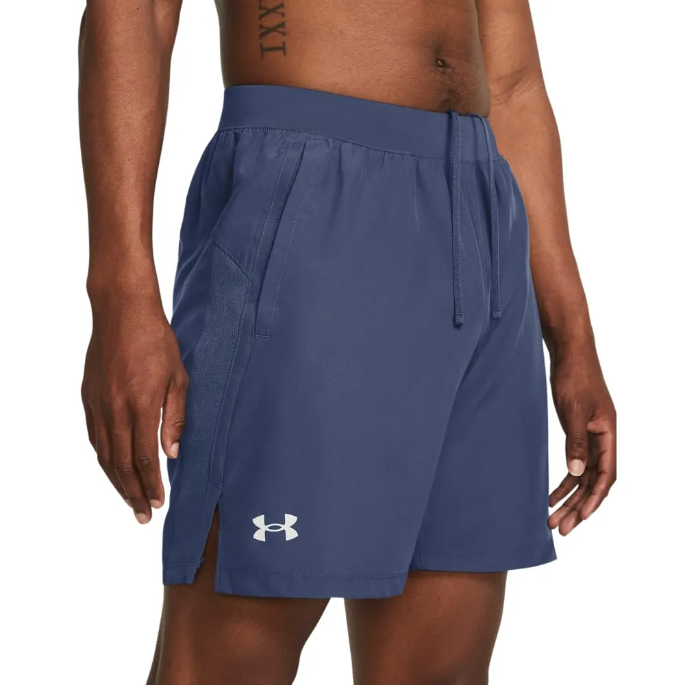 Under Armour Men's Launch Run 7-inch Shorts - Downpour Gray, Large - immagine 4