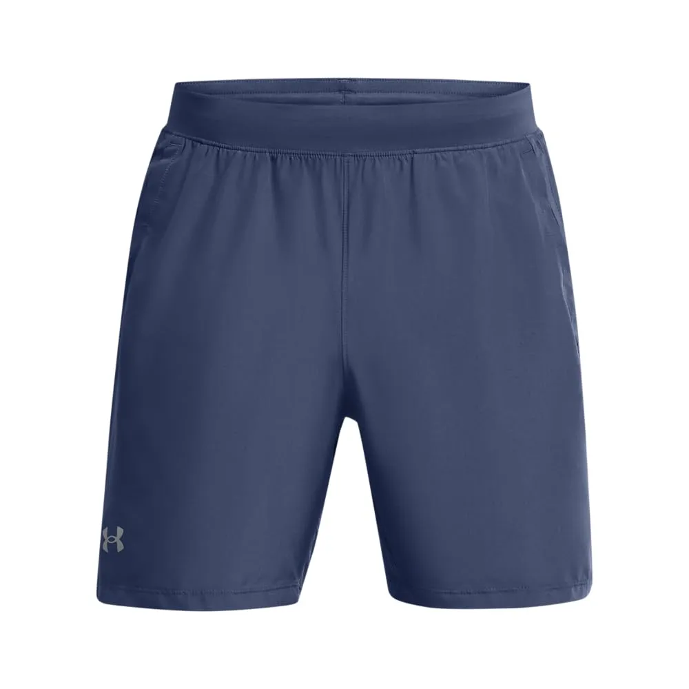Under Armour Men's Launch Run 7-inch Shorts - Downpour Gray, Large - immagine 6