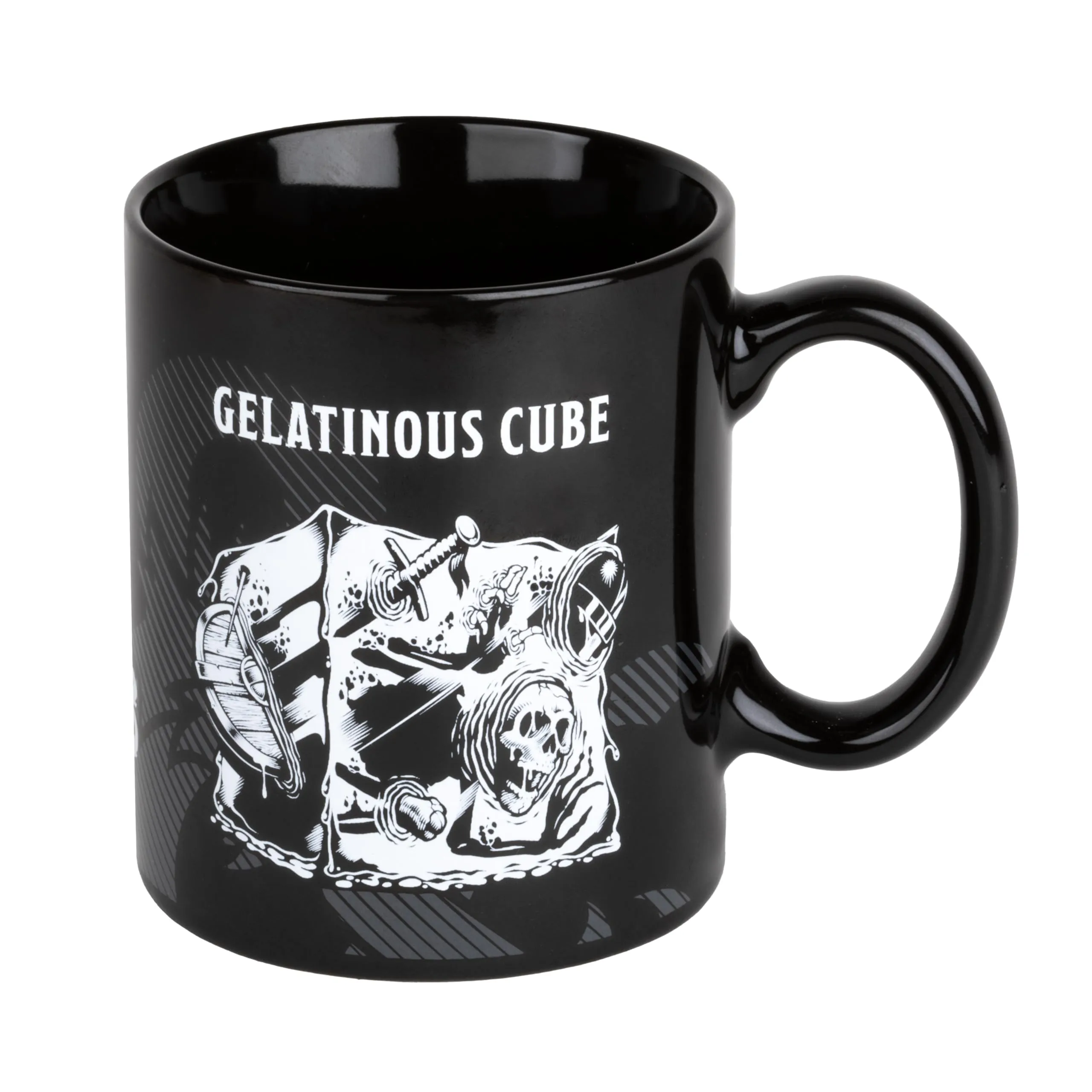Konix Dungeons & Dragons Tazza in ceramica Gelatinous Cube, 320 ml, Nero e bianco - immagine 2