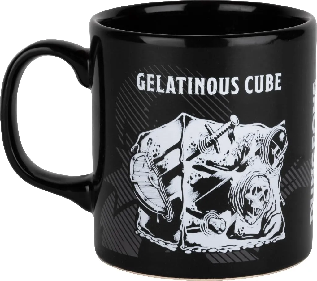 Konix Dungeons & Dragons Tazza in ceramica Gelatinous Cube, 320 ml, Nero e bianco - immagine 3