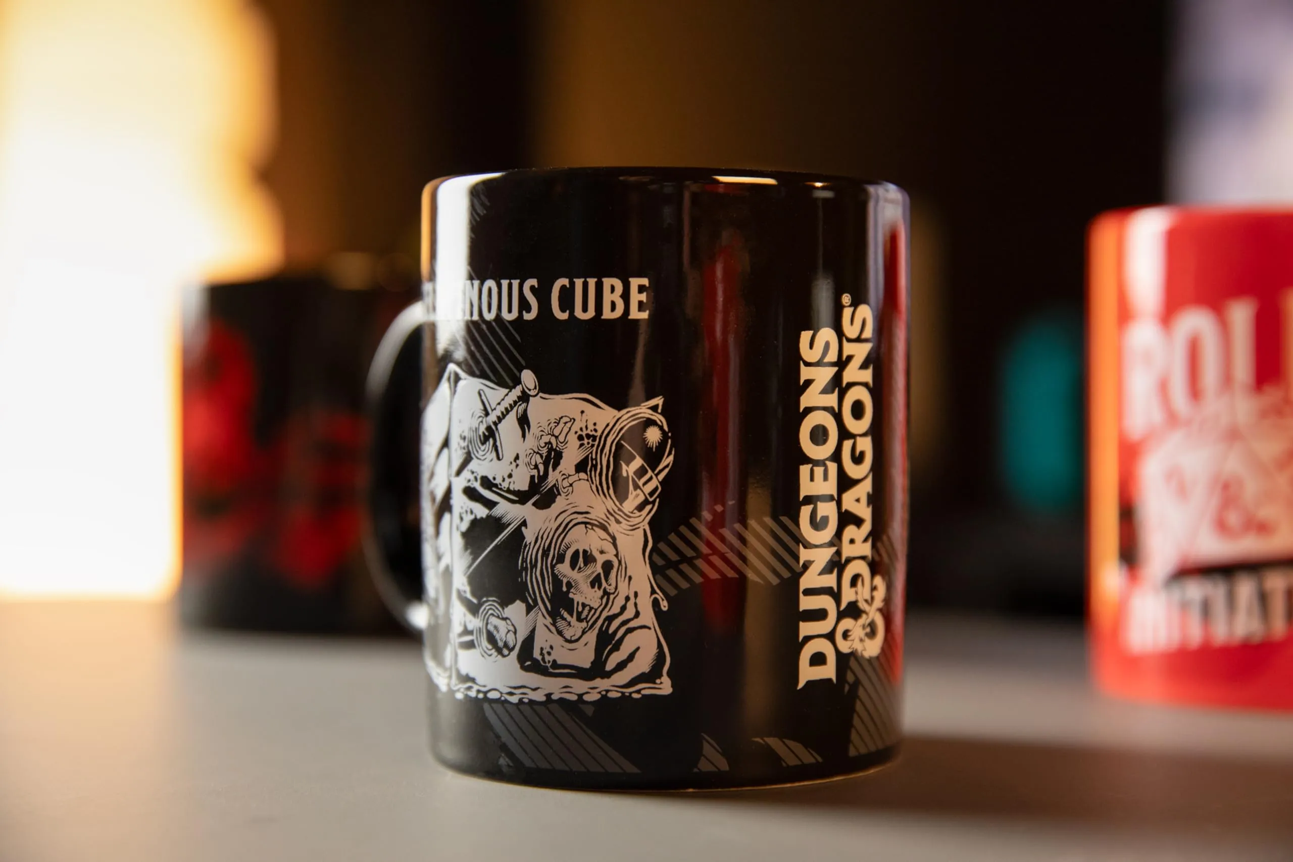 Konix Dungeons & Dragons Tazza in ceramica Gelatinous Cube, 320 ml, Nero e bianco - immagine 5