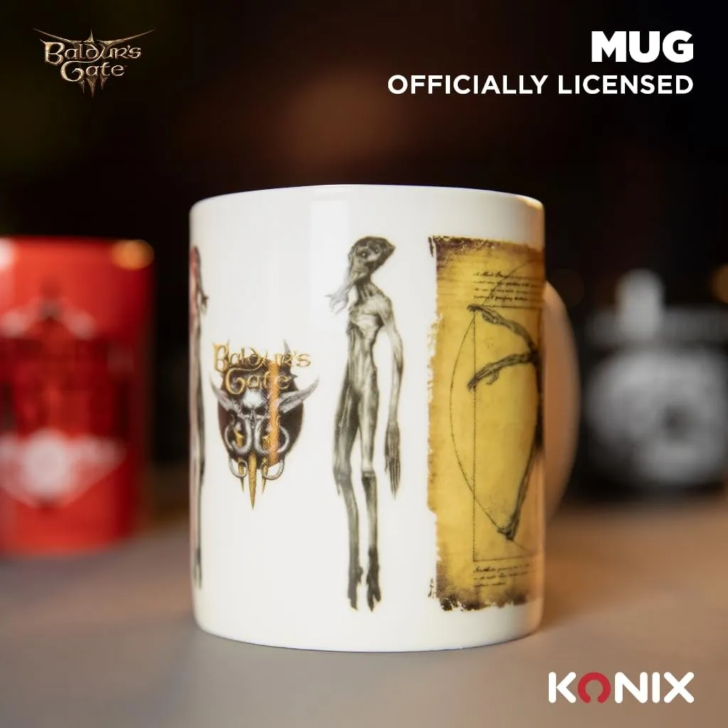 Konix Dungeons & Dragons Tazza in Ceramica Baldur's Gate, 320 ml, Bianco - immagine 5
